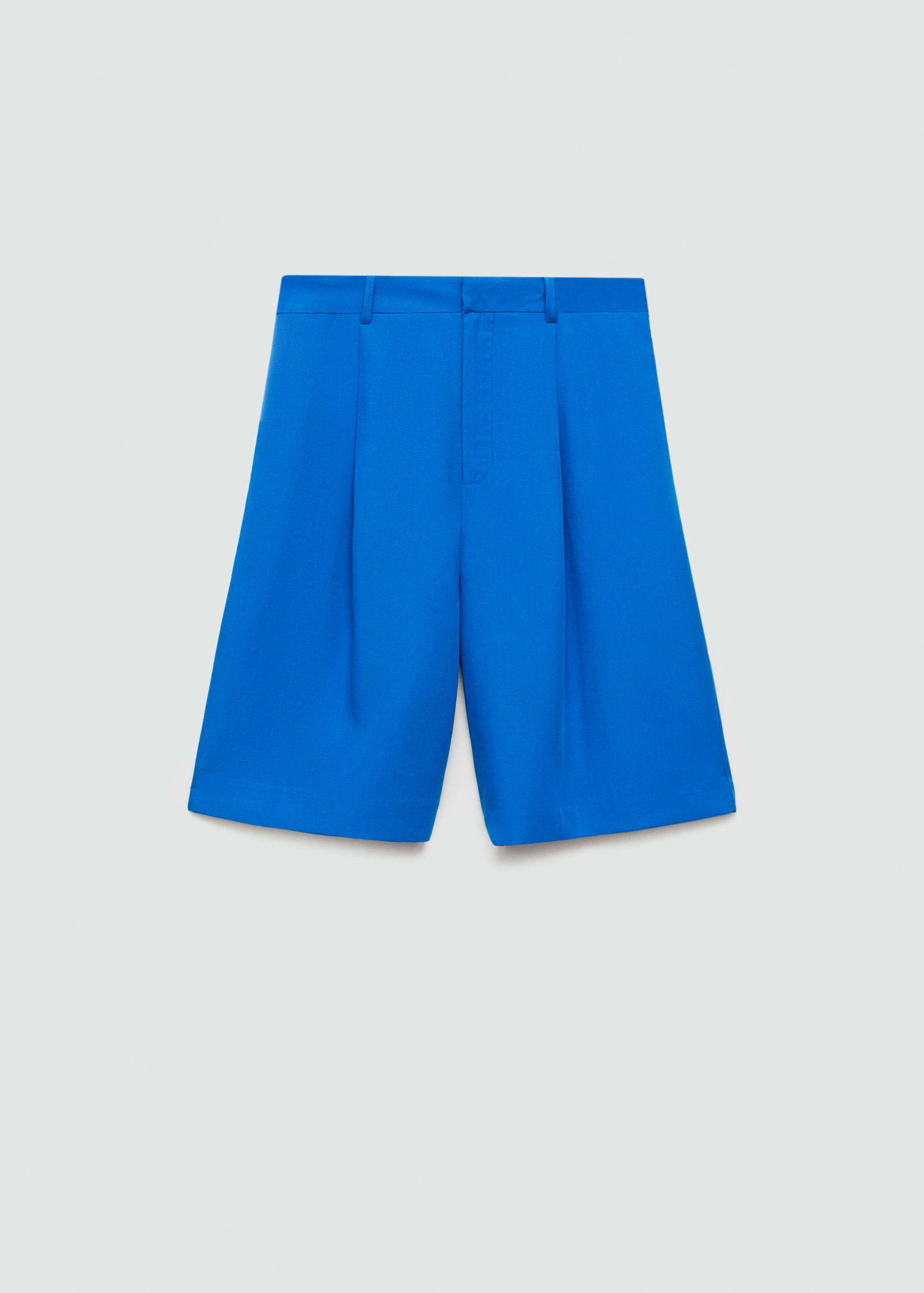Lyocell pleated bermuda shorts - Article without model