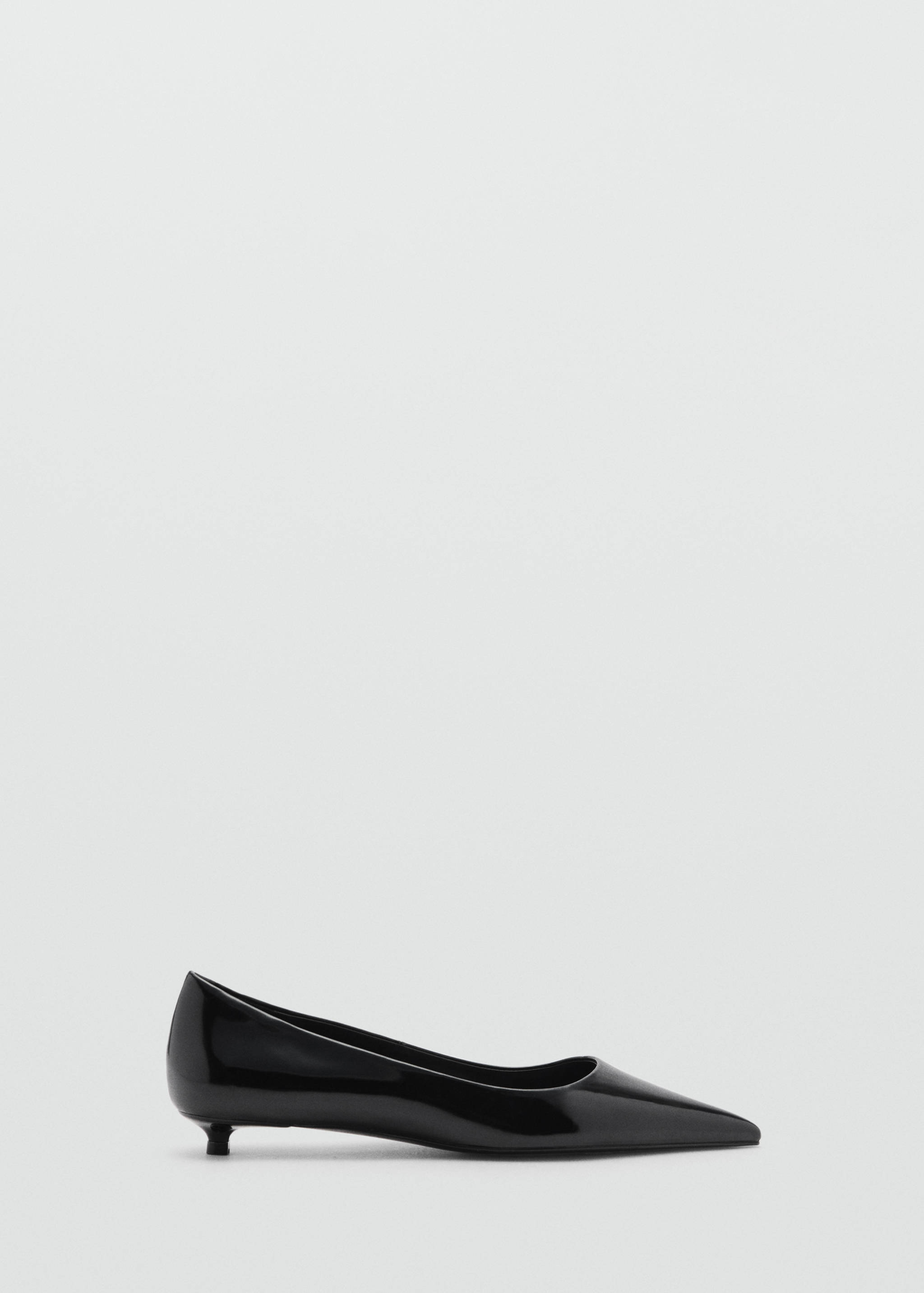 Patent-effect stiletto-heel shoes - Article without model
