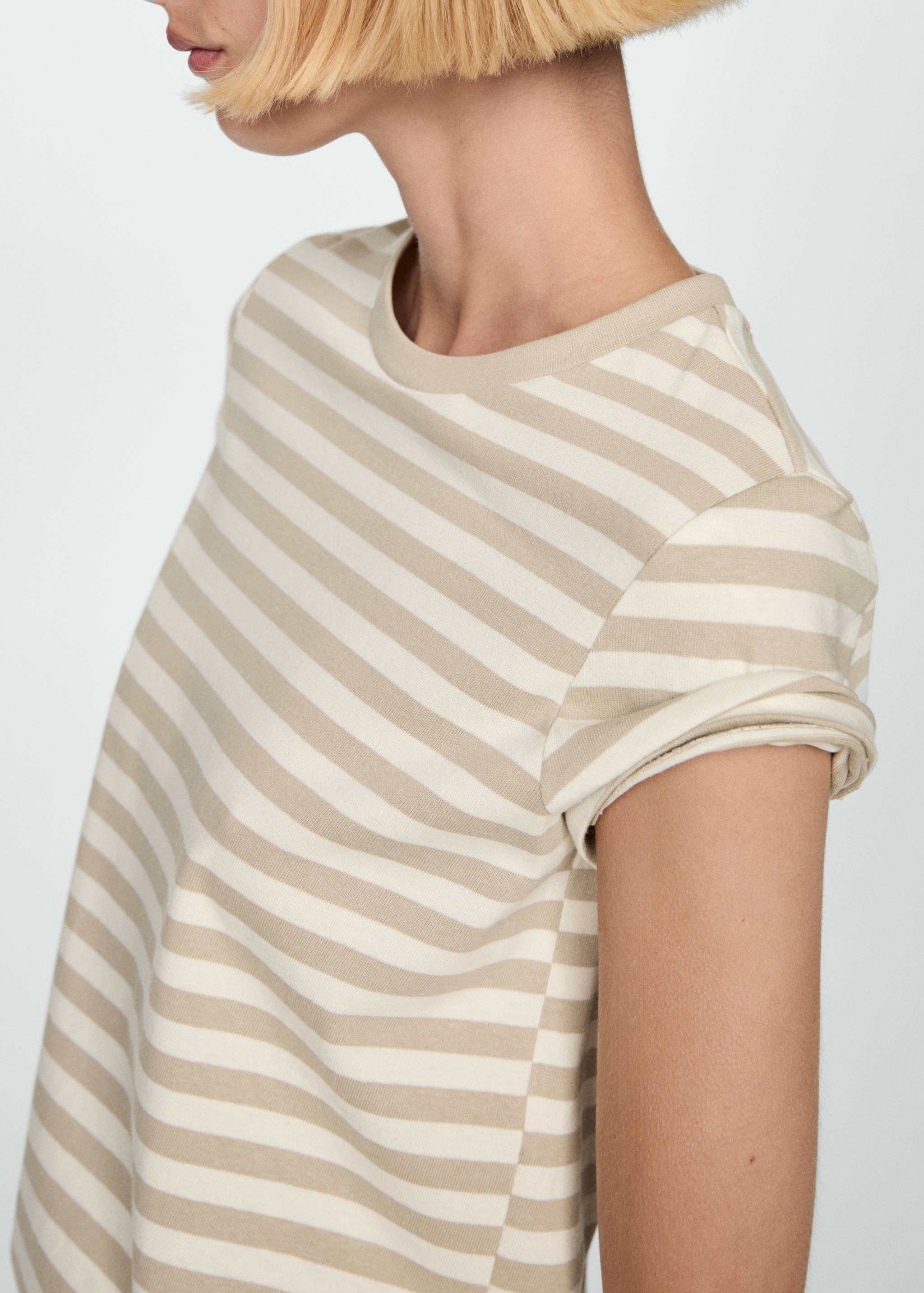 Striped cotton T-shirt - Details of the article 6