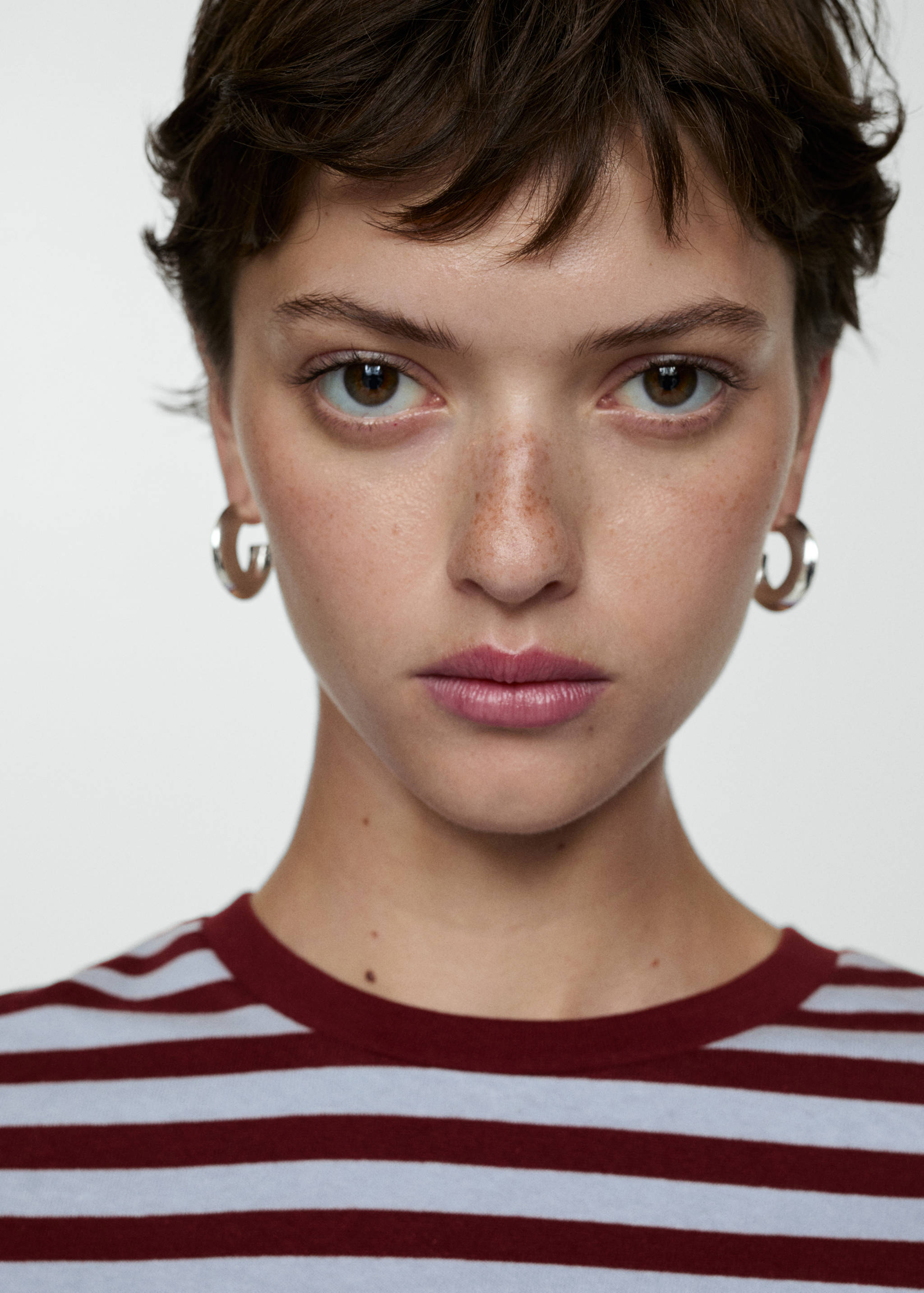 Striped cotton T-shirt - Details of the article 1