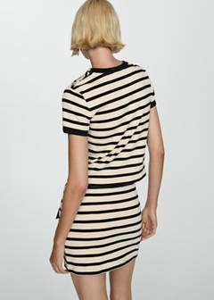 T-shirt with contrasting buttons — Ecru 2