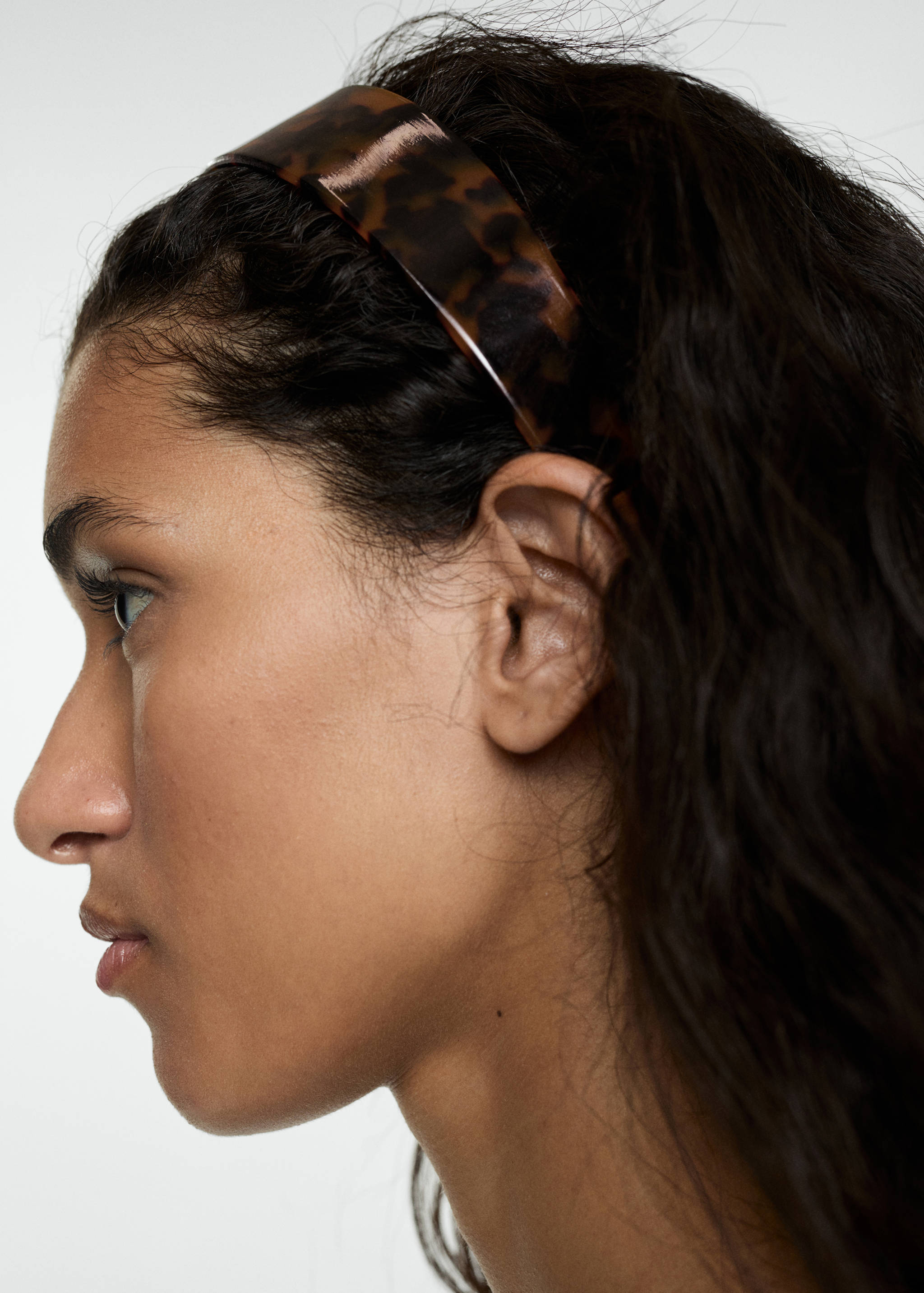 Tortoiseshell-effect headband - General plane
