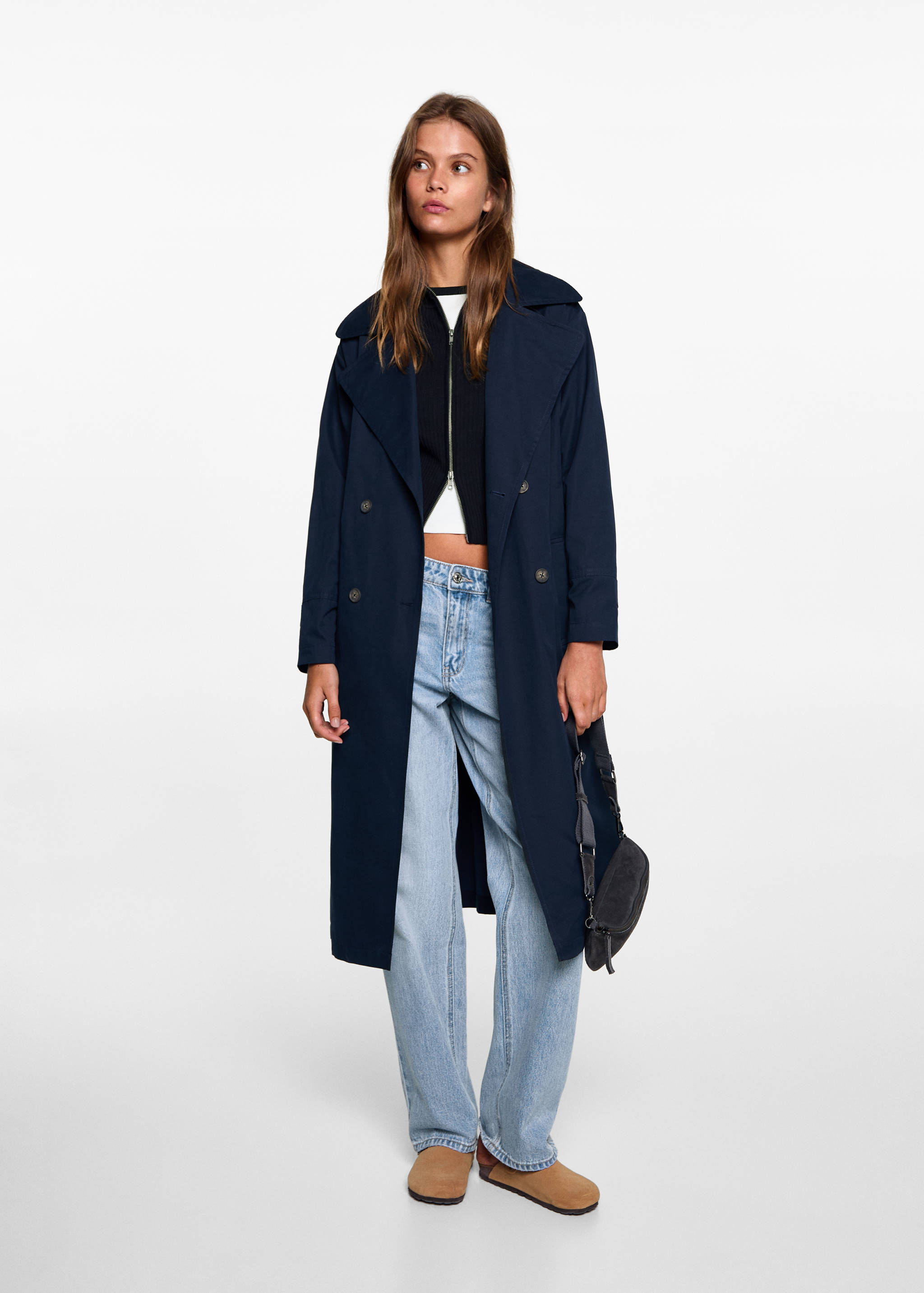 Zipped knit cardigan - General plane