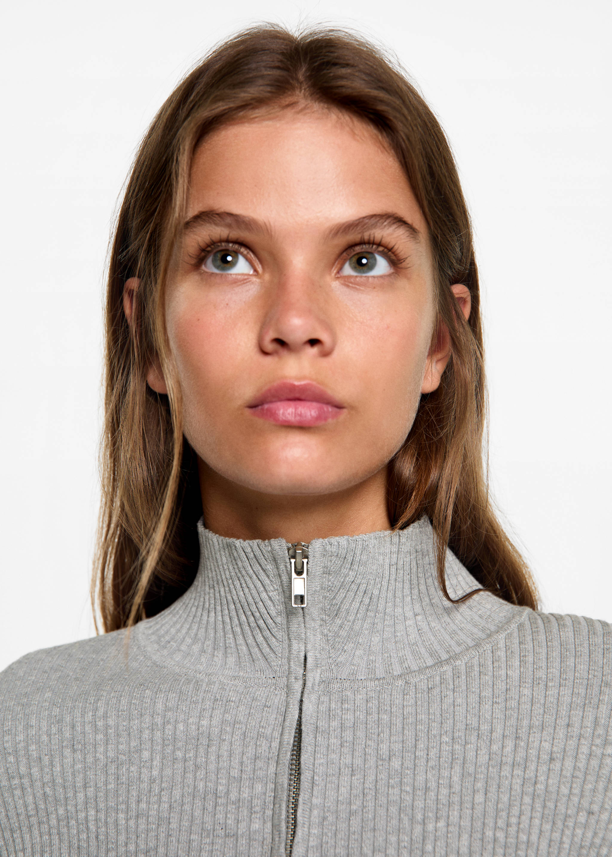 Zipped knit cardigan - Details of the article 1