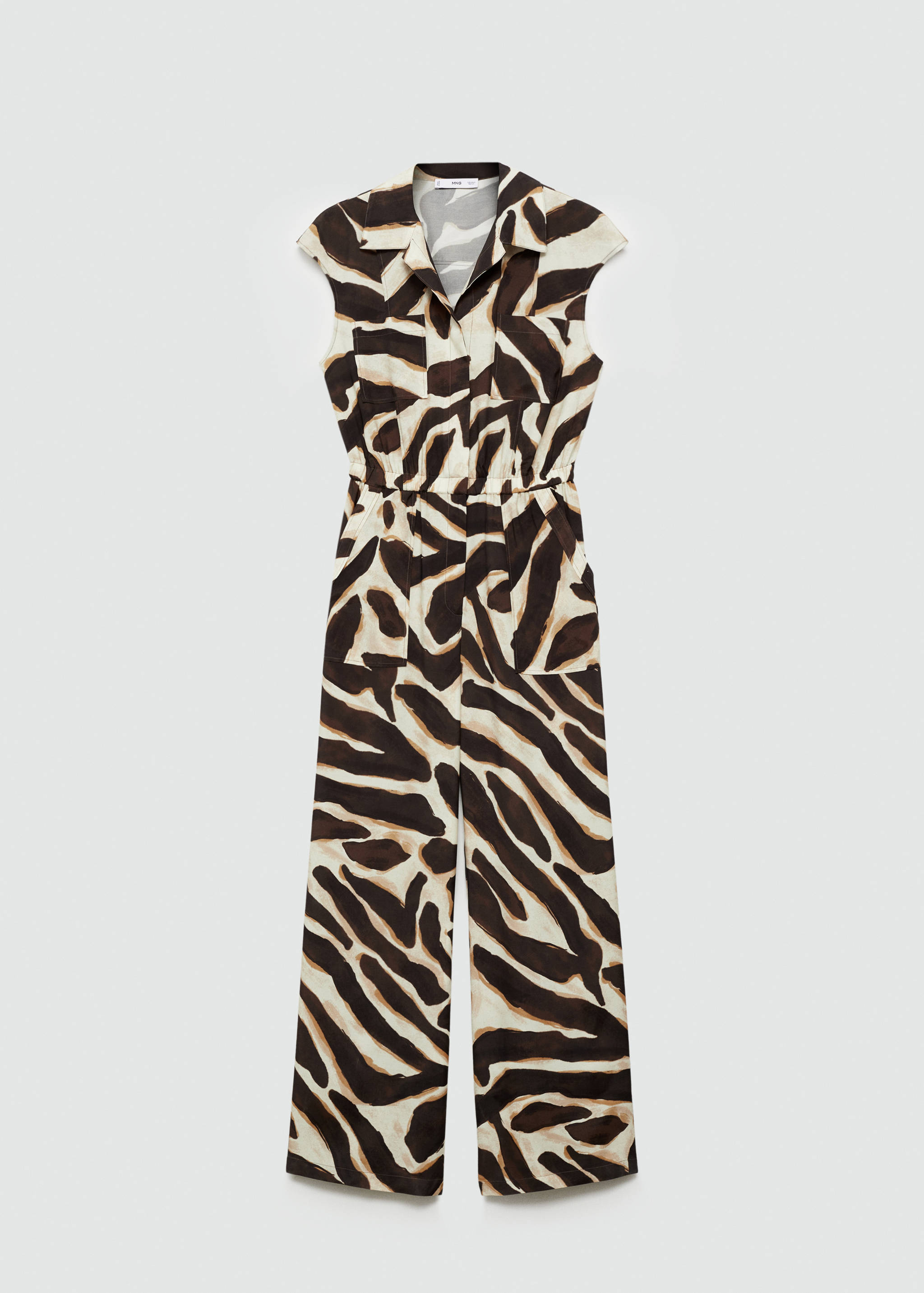Animal-print jumpsuit with pockets - Article without model