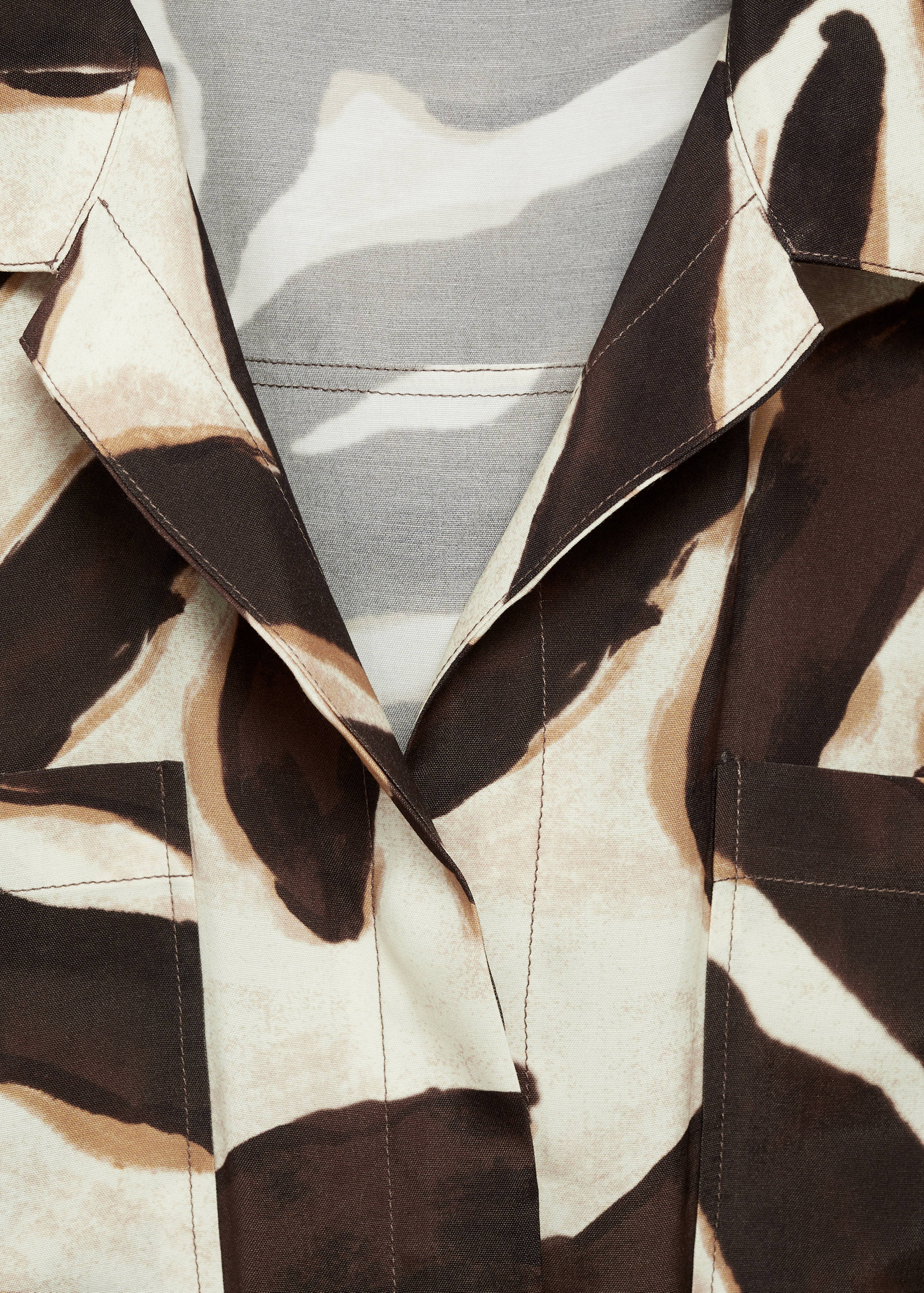 Animal-print jumpsuit with pockets - Details of the article 0