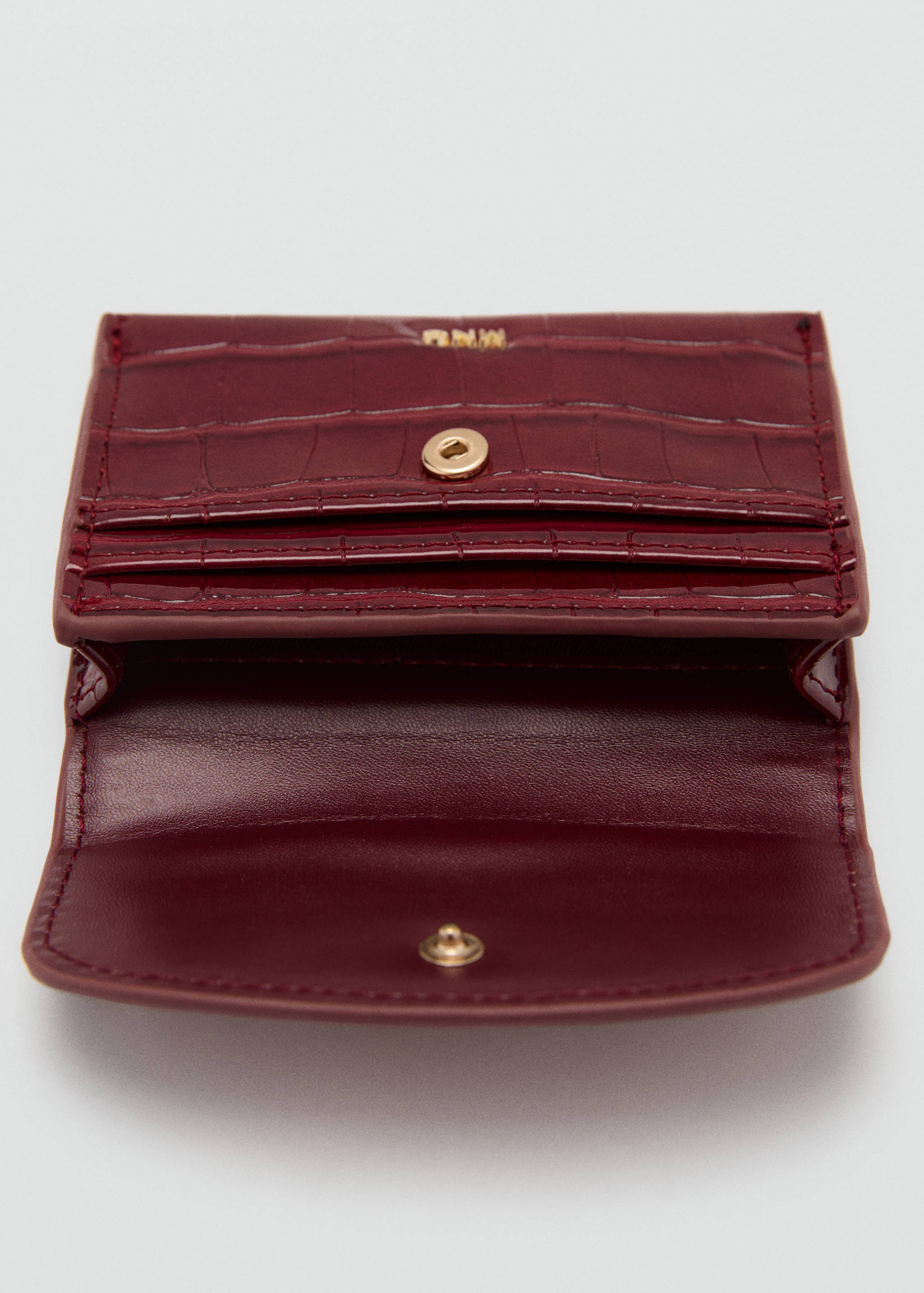 Crocodile-effect purse - Medium plane