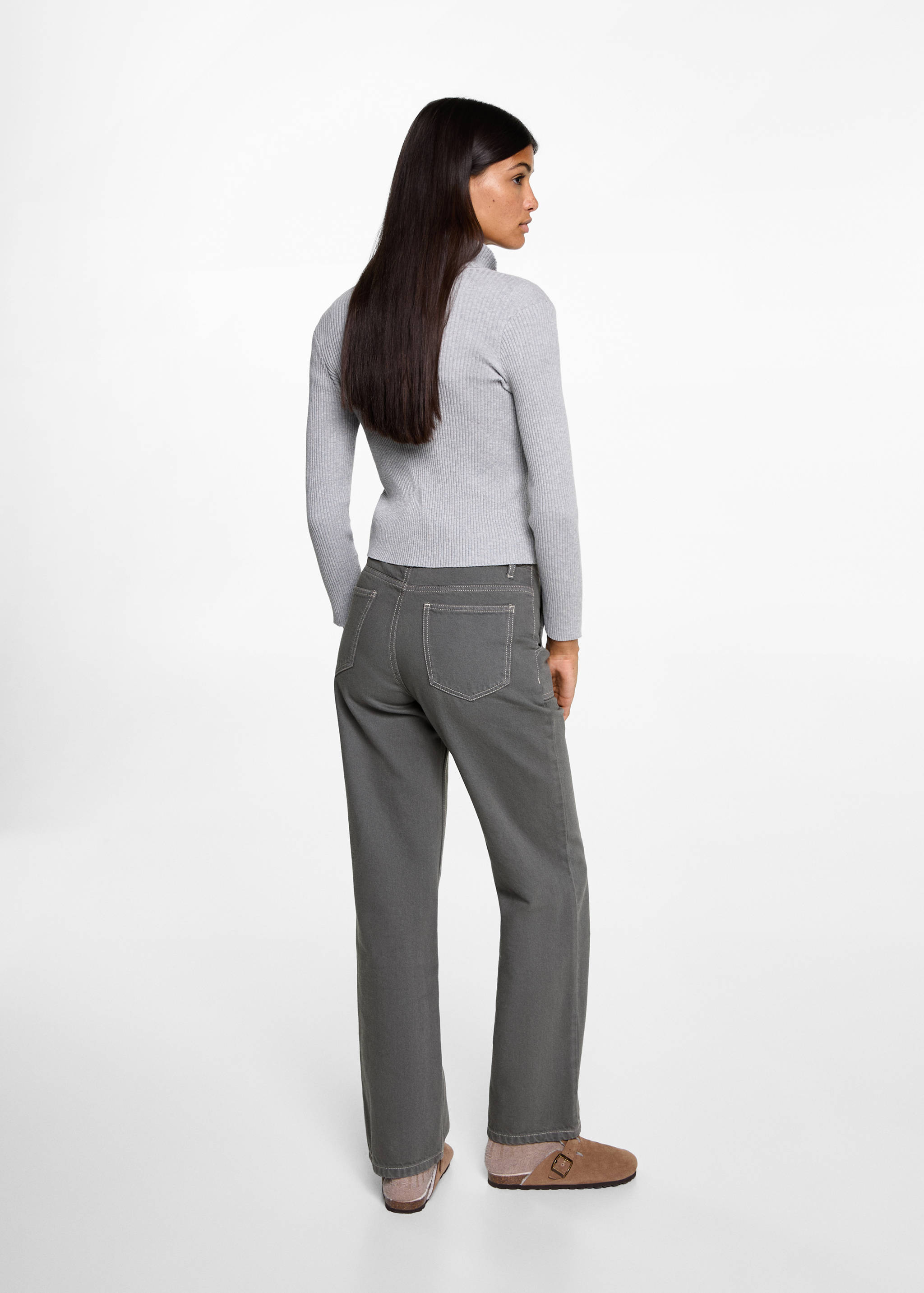 Pantalons rectes butxaques - Revers de l'article