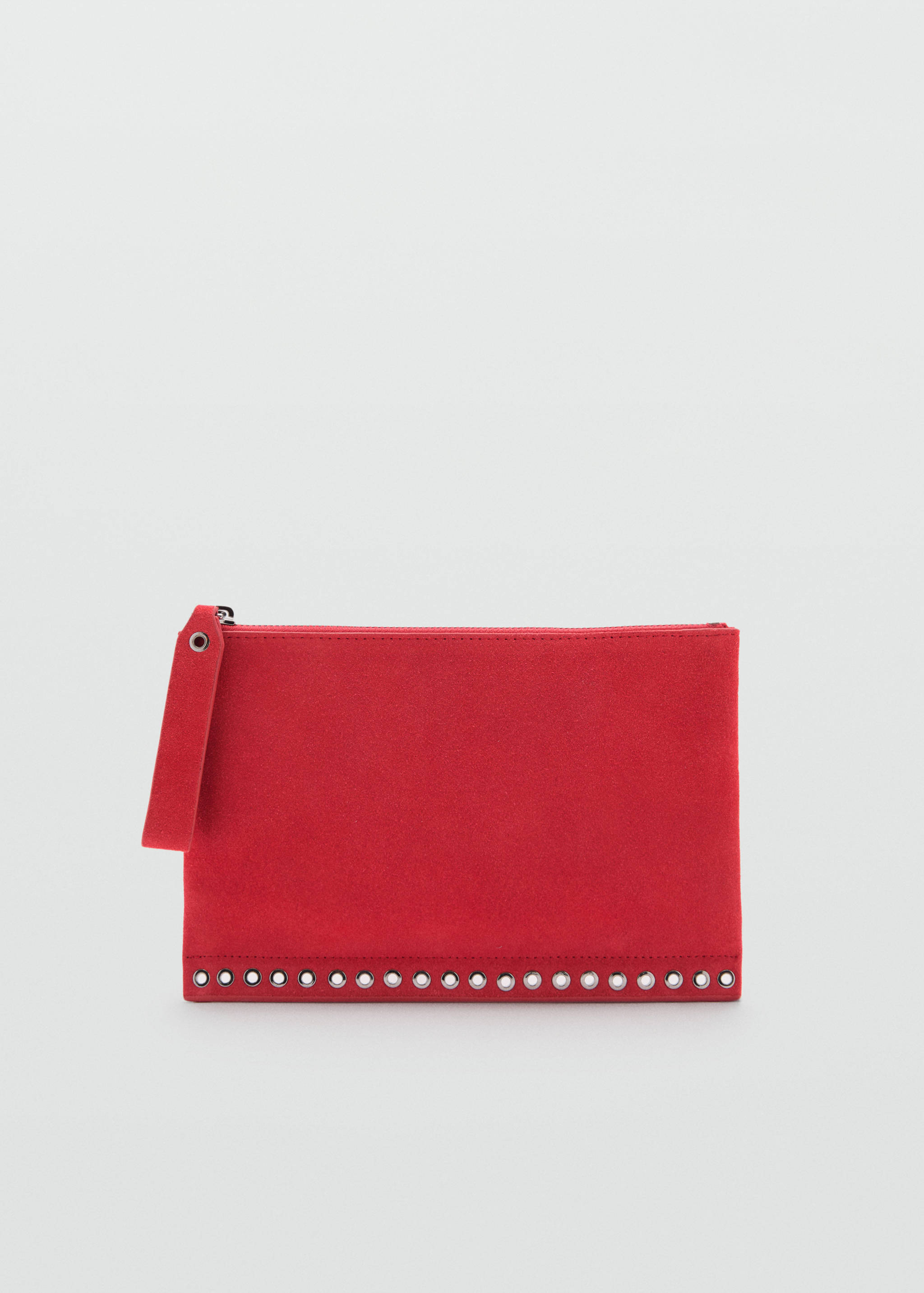 绒面革模切电脑包 - null