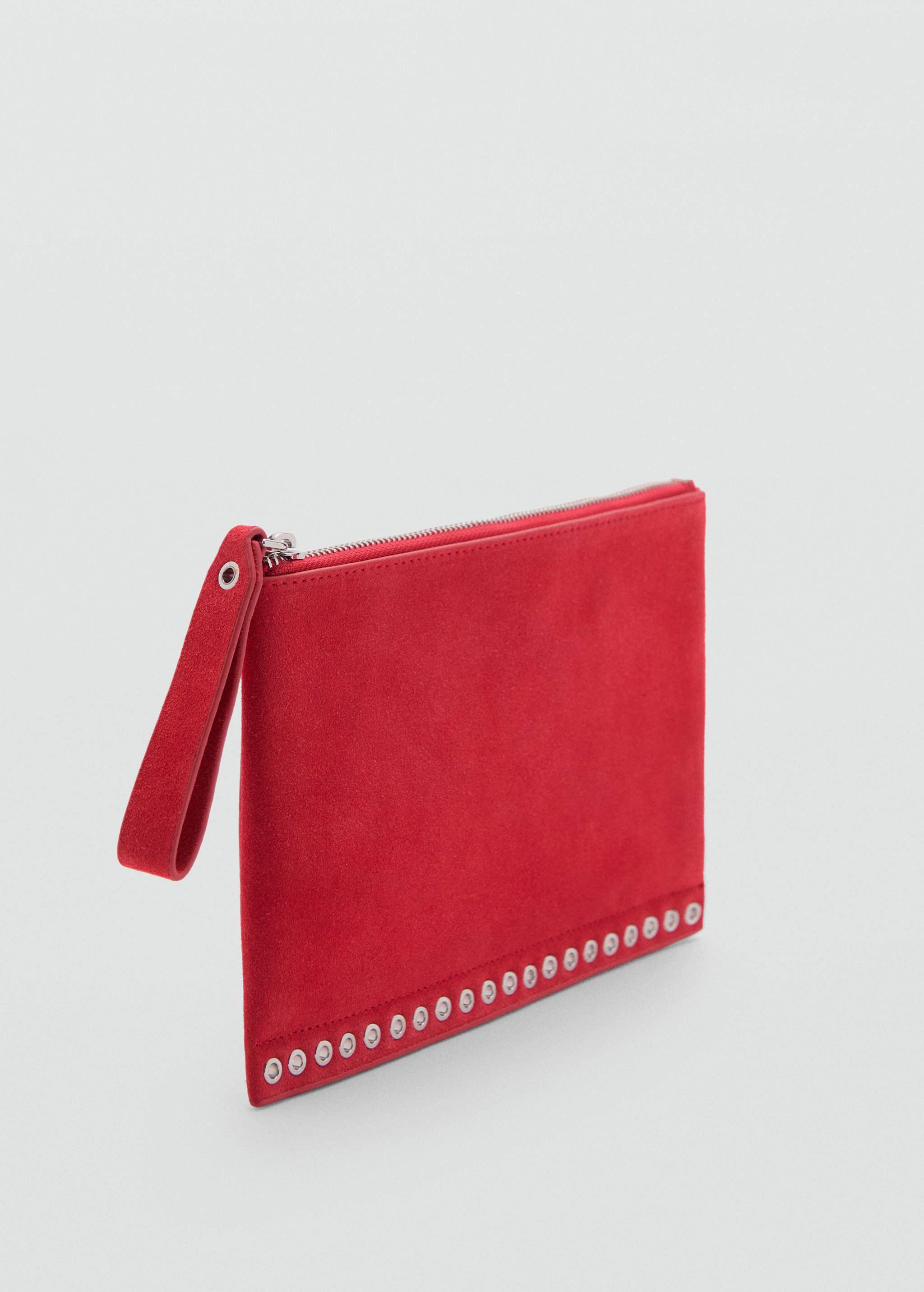 绒面革模切电脑包 - null