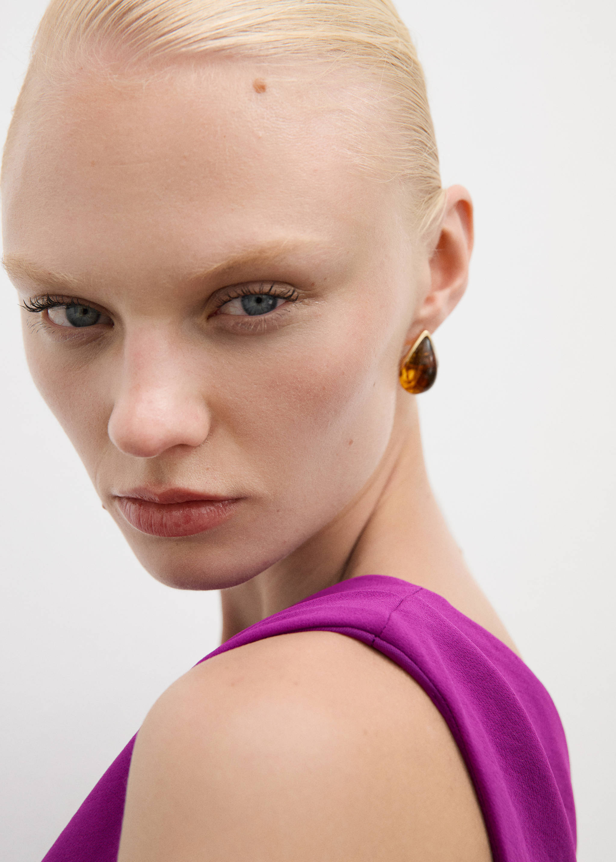 Asymmetrical jumpsuit with draped detail - Details of the article 1