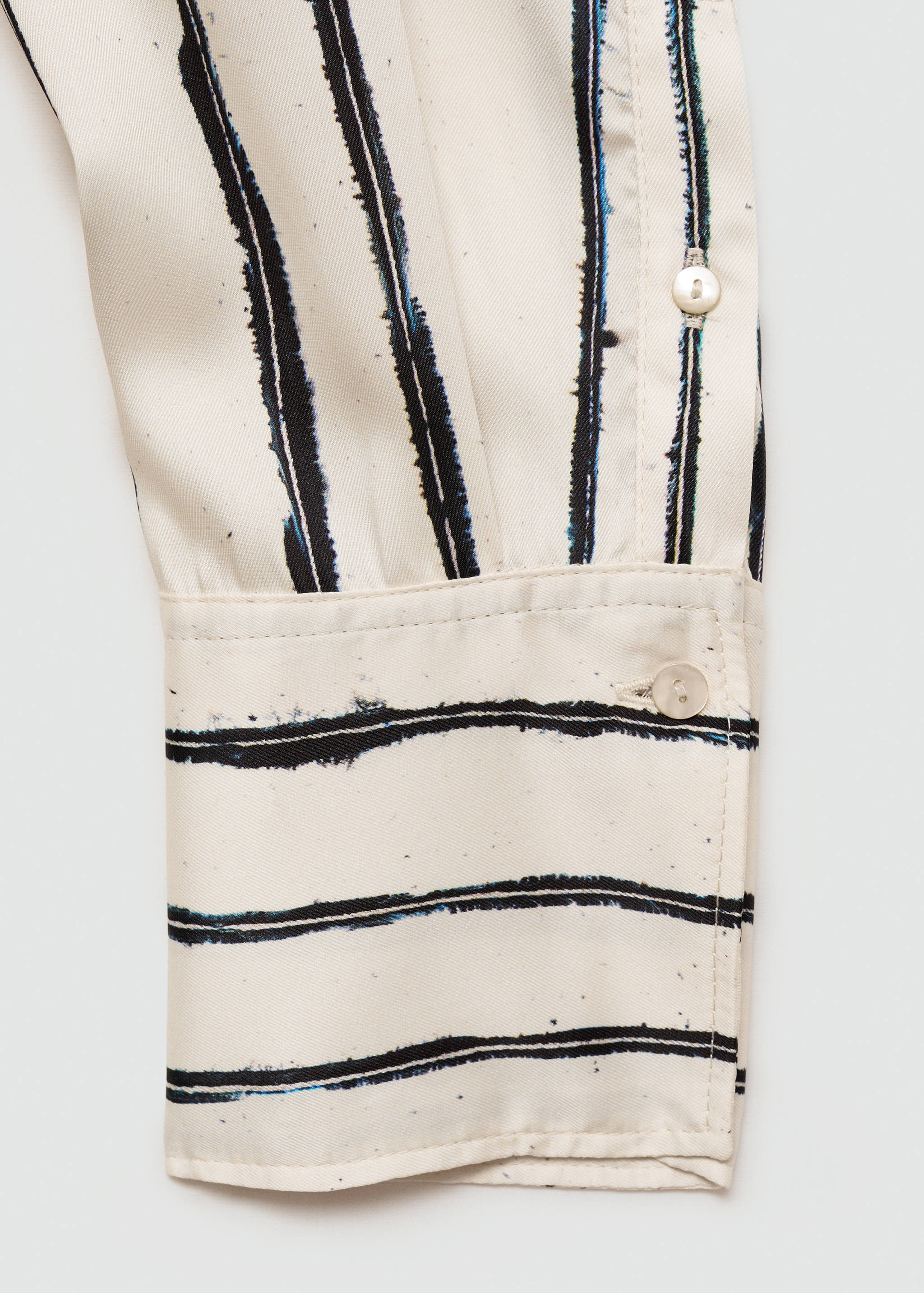 Striped wrap blouse - Details of the article 8