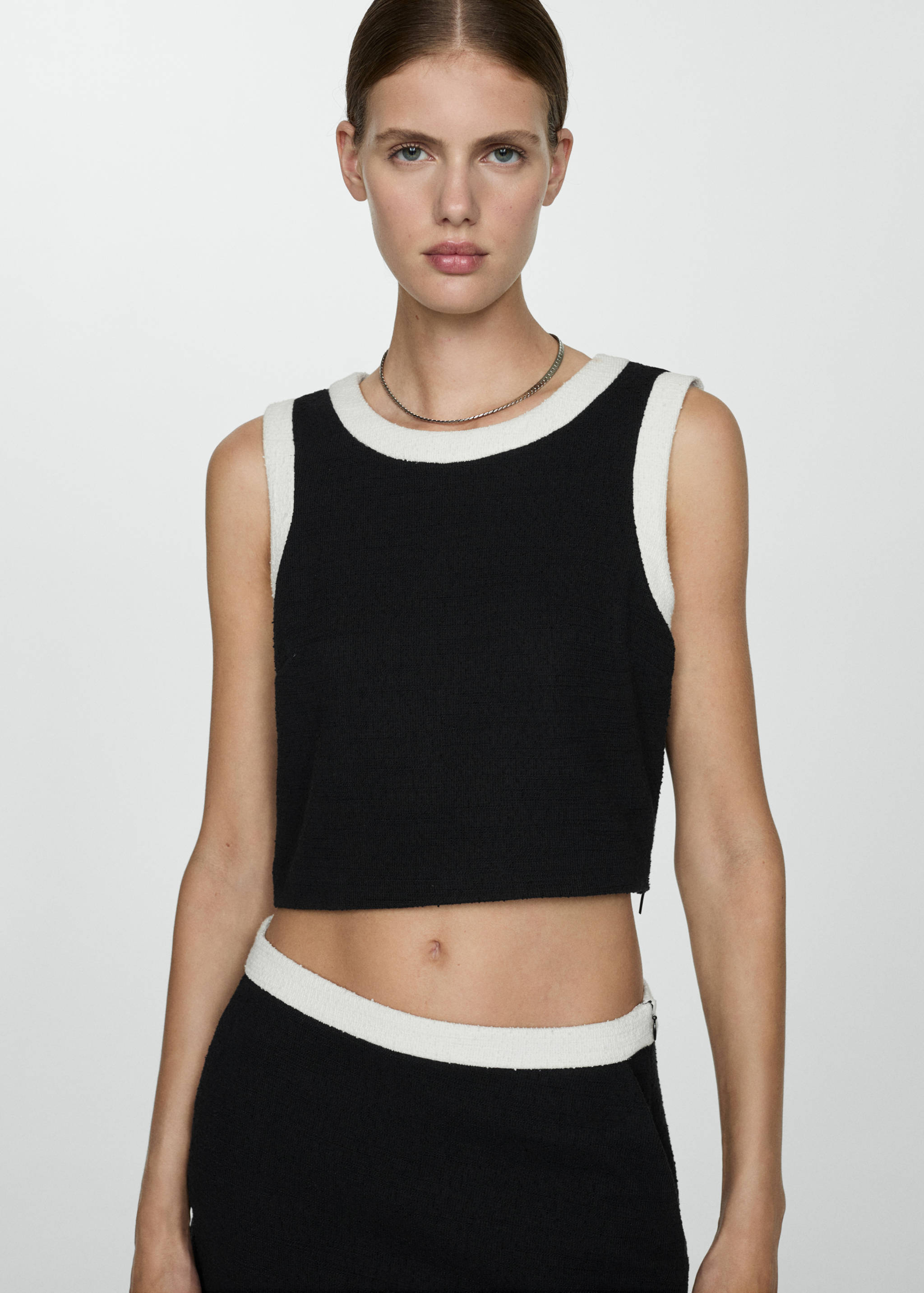 Tweed crop top - Medium plane