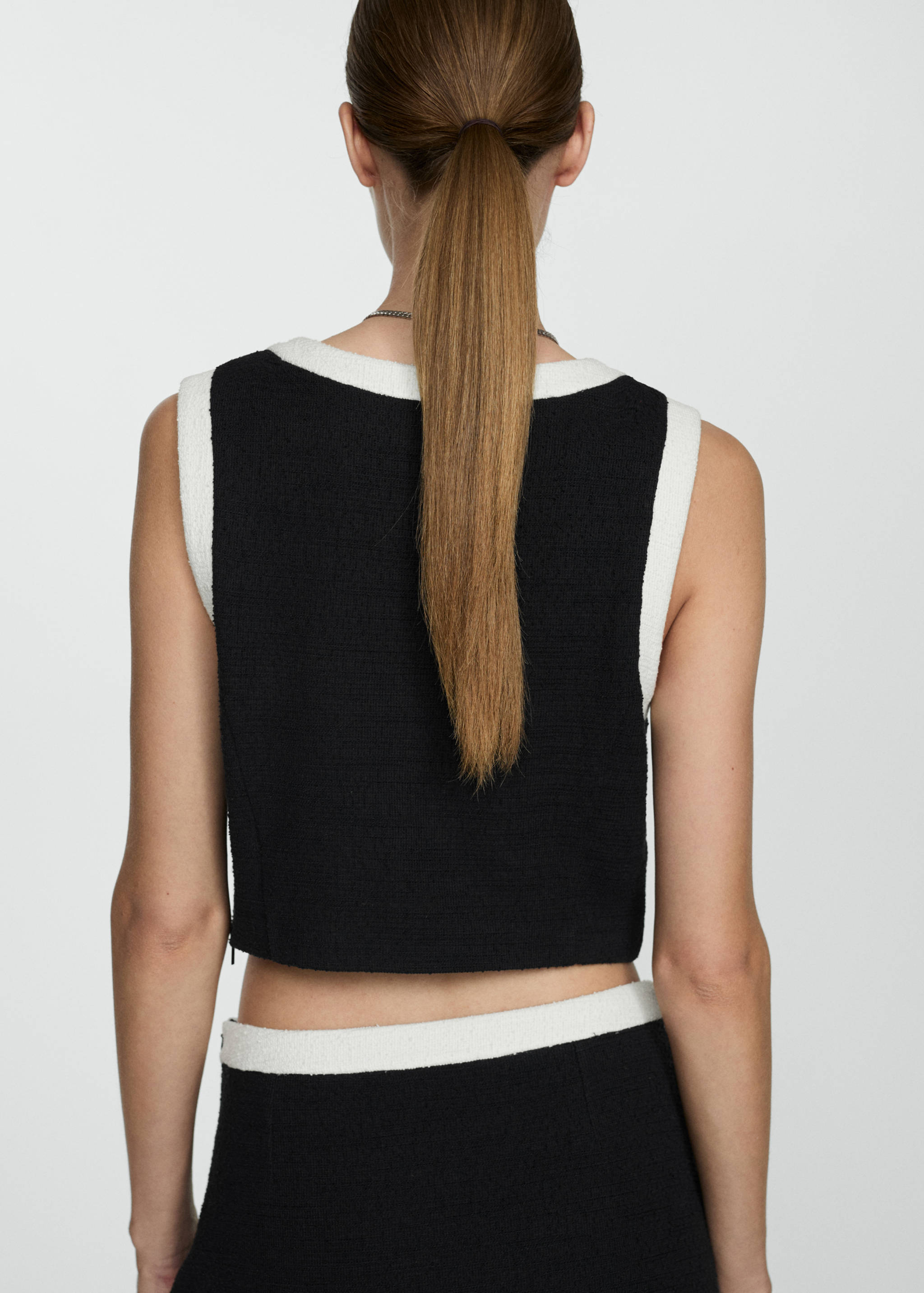 Tweed crop top - Reverse of the article