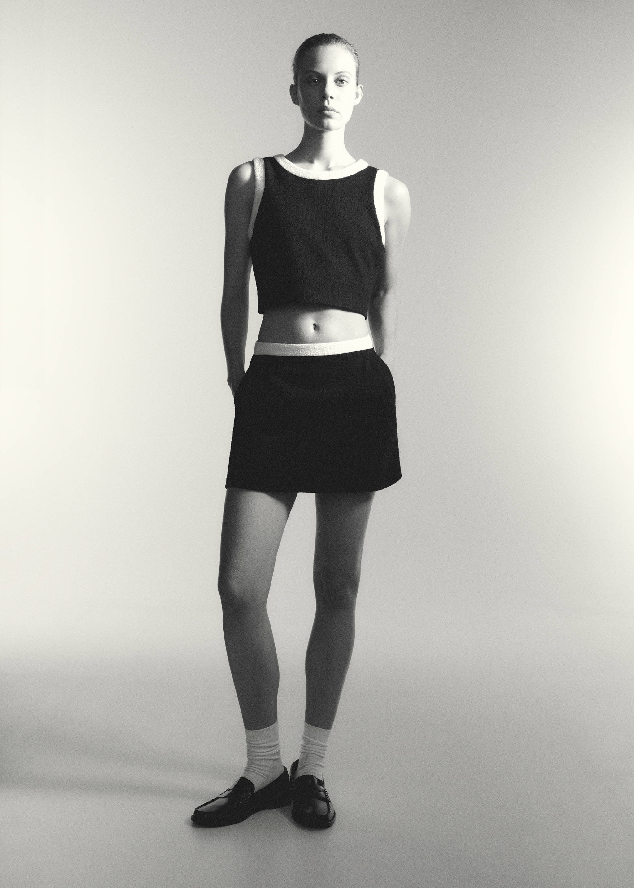 Tweed crop top - Details of the article 6