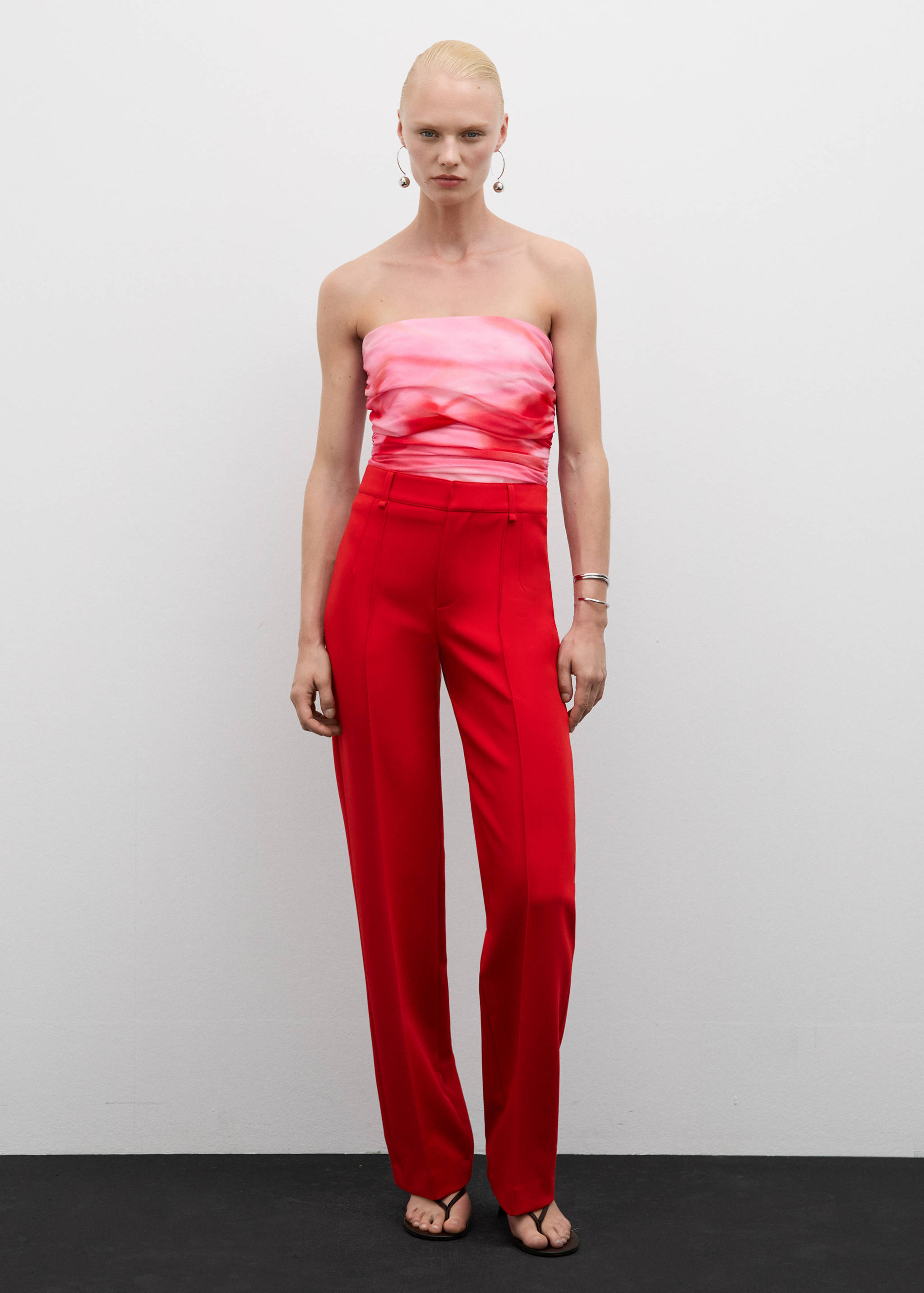 Strapless draped top - Details of the article 2