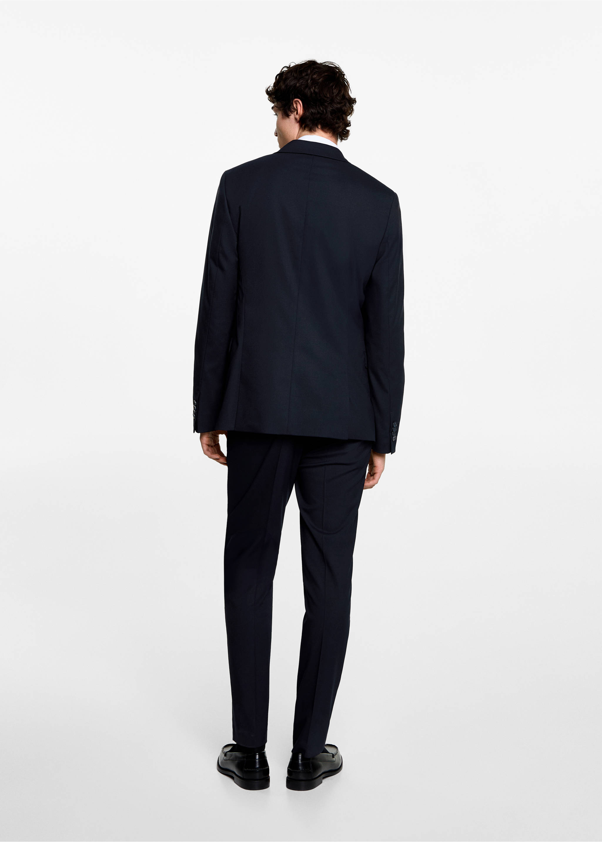 Americana traje slim fit - Reverso del artículo, Azul marino oscuro. Ref: 77074436-00.