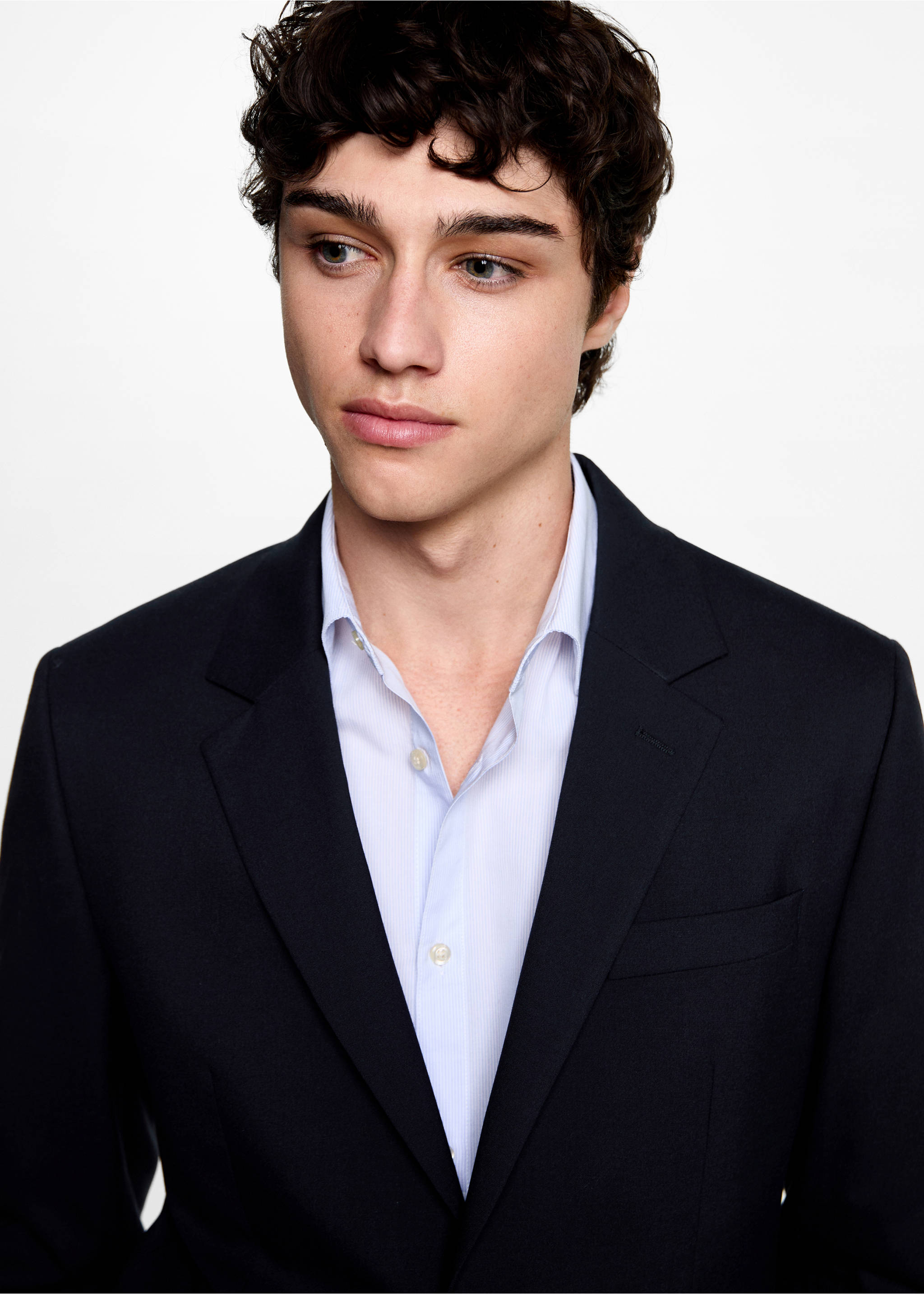 Americana traje slim fit - Detalle del artículo 1, Azul marino oscuro. Ref: 77074436-00.