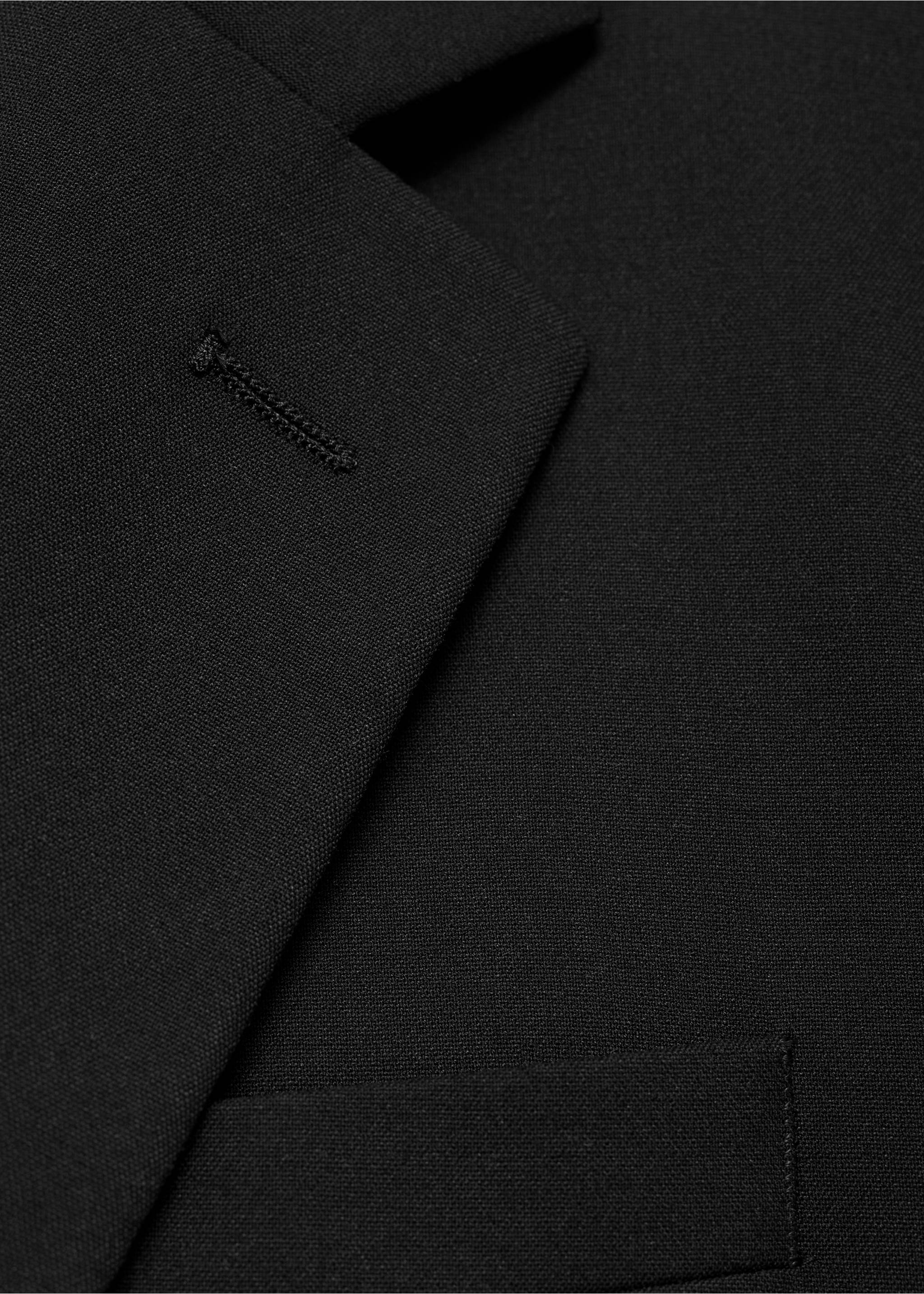 Americana traje slim fit - Detalle del artículo 0, Negro. Ref: 77074436-00.