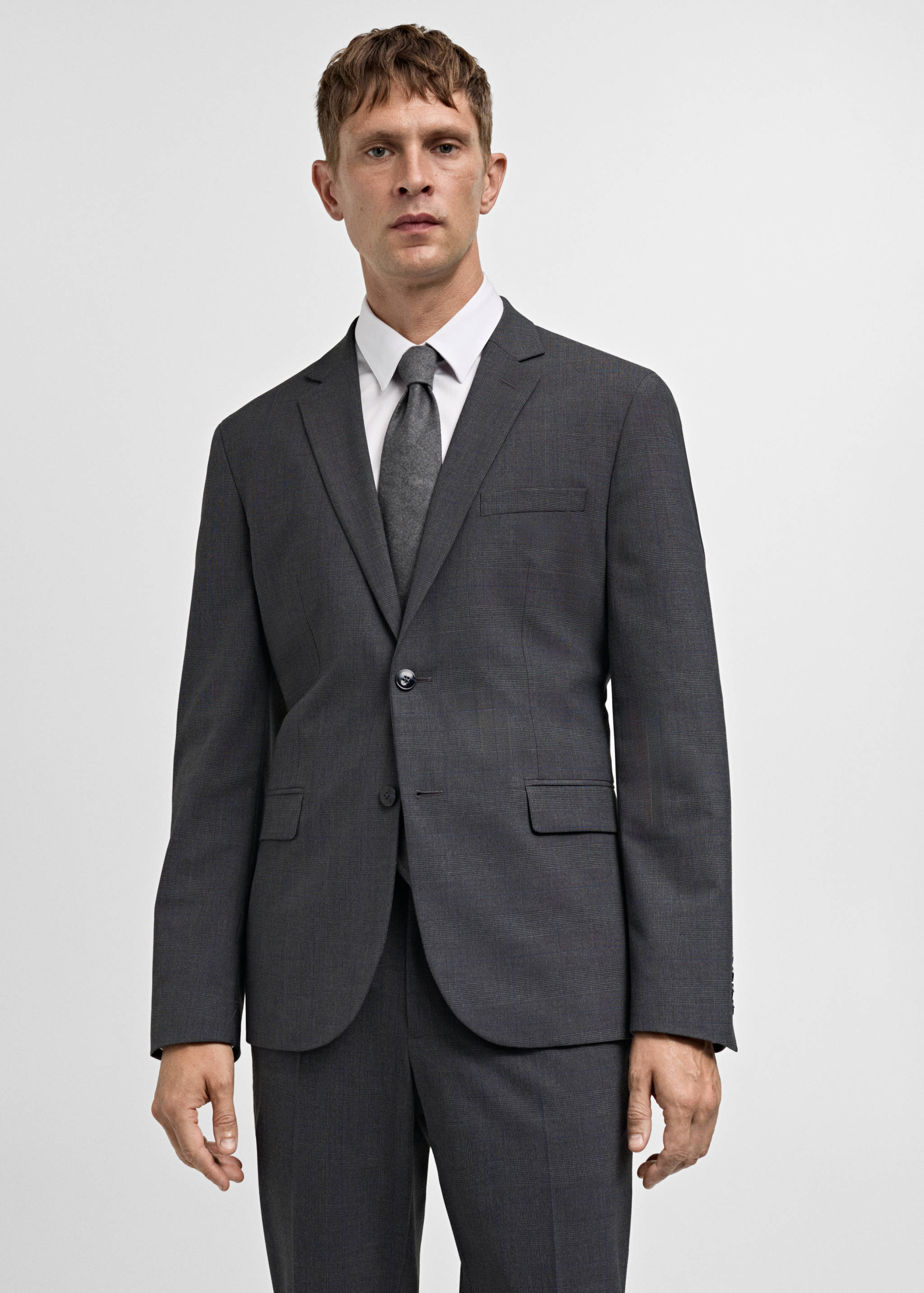Super slim-fit suit jacket in stretch fabric - Reverse of the article
