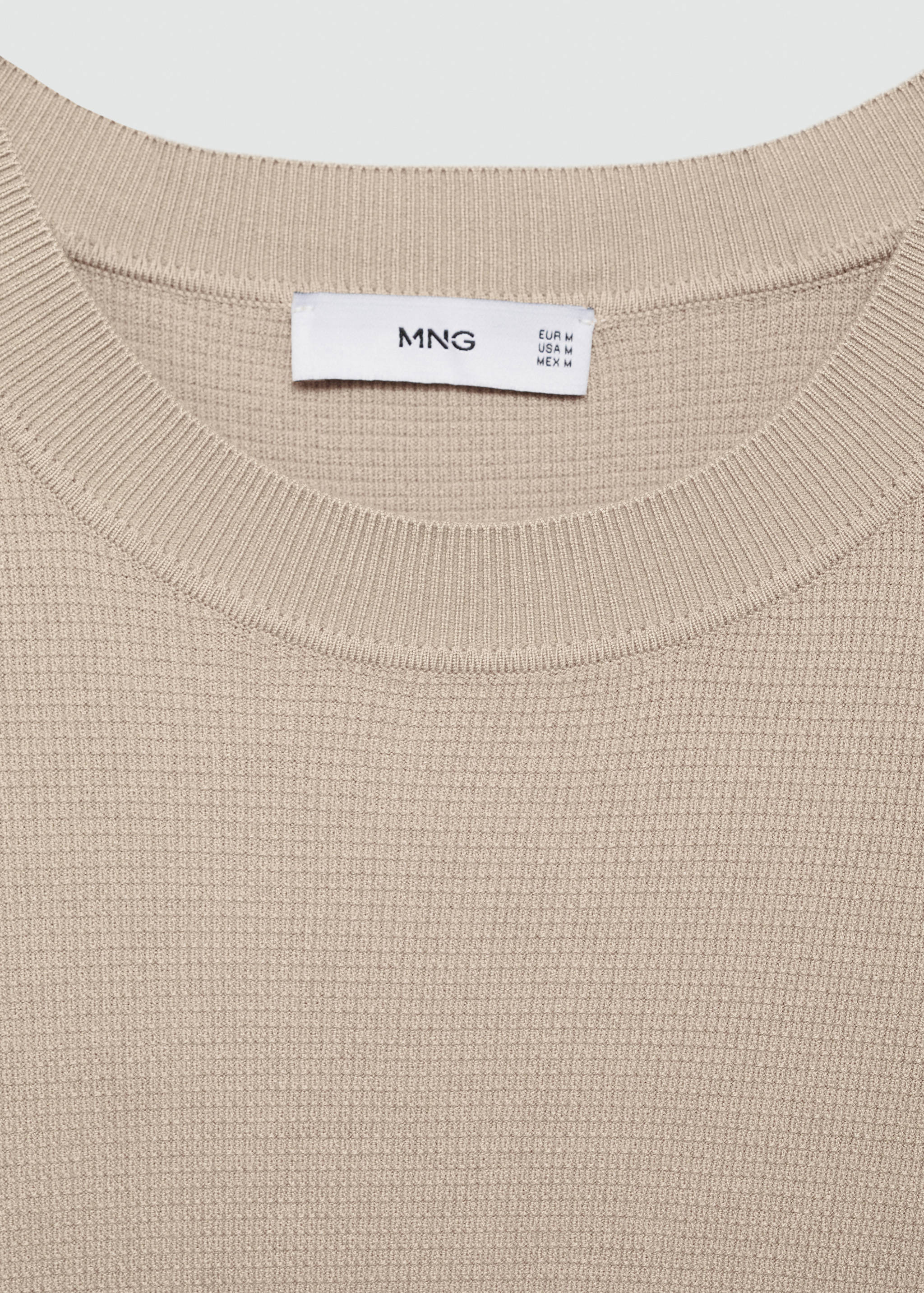 Structured knitted t-shirt - Details of the article 8