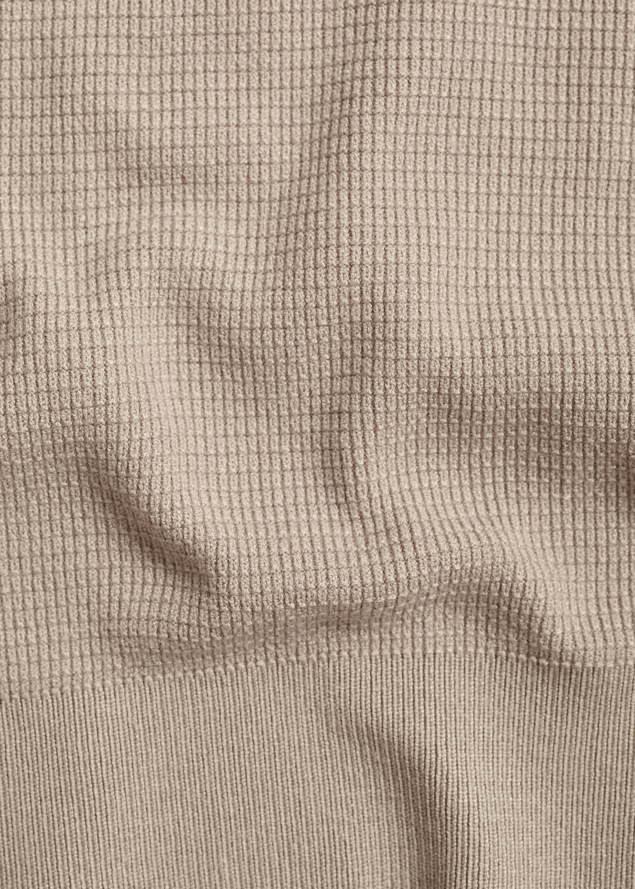 Structured knitted t-shirt - Details of the article 0