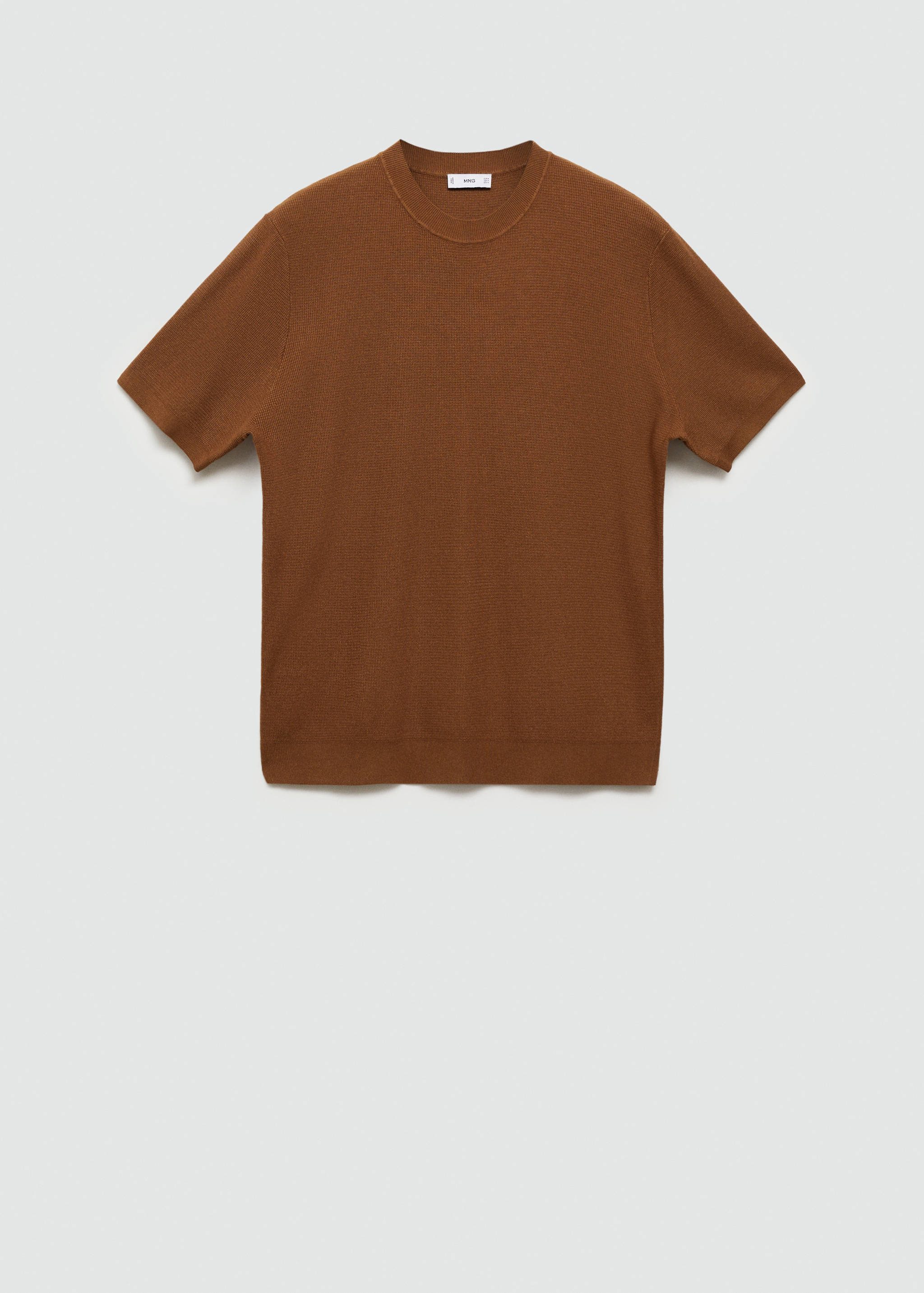 Strukturiertes Strick-T-Shirt - Artikel ohne Model