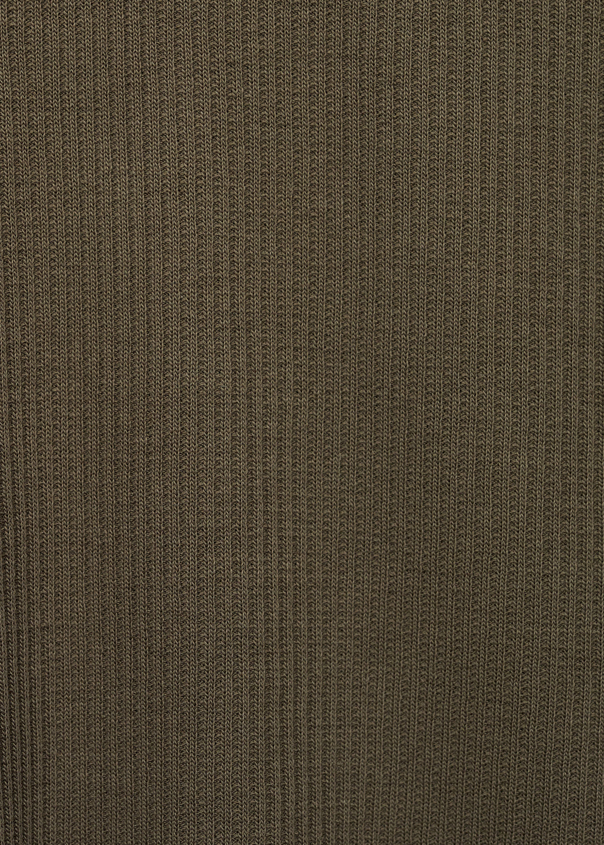 Ribbed cotton knitted polo shirt - Details of the article 0