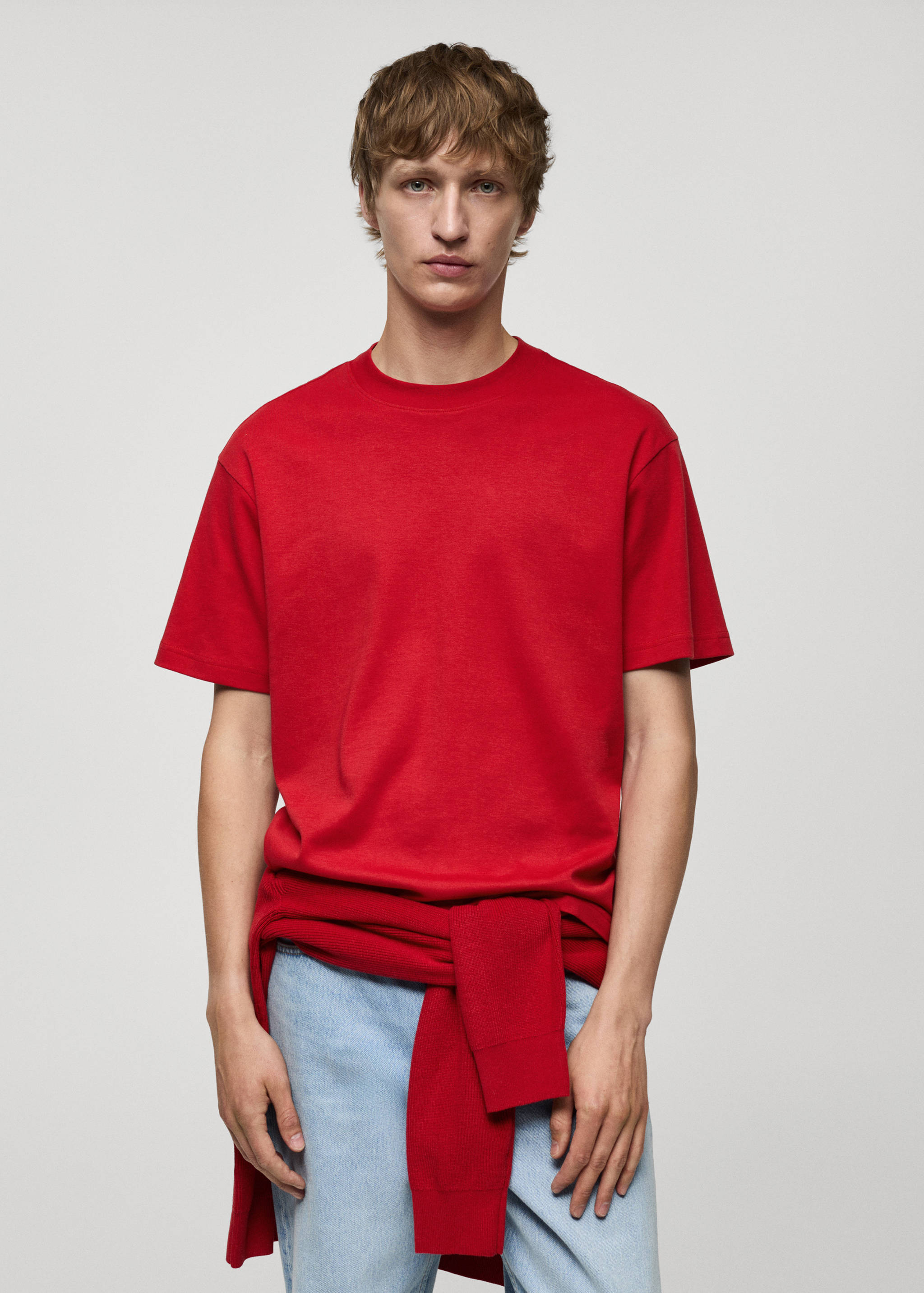 100% cotton relaxed-fit t-shirt - Medium plane
