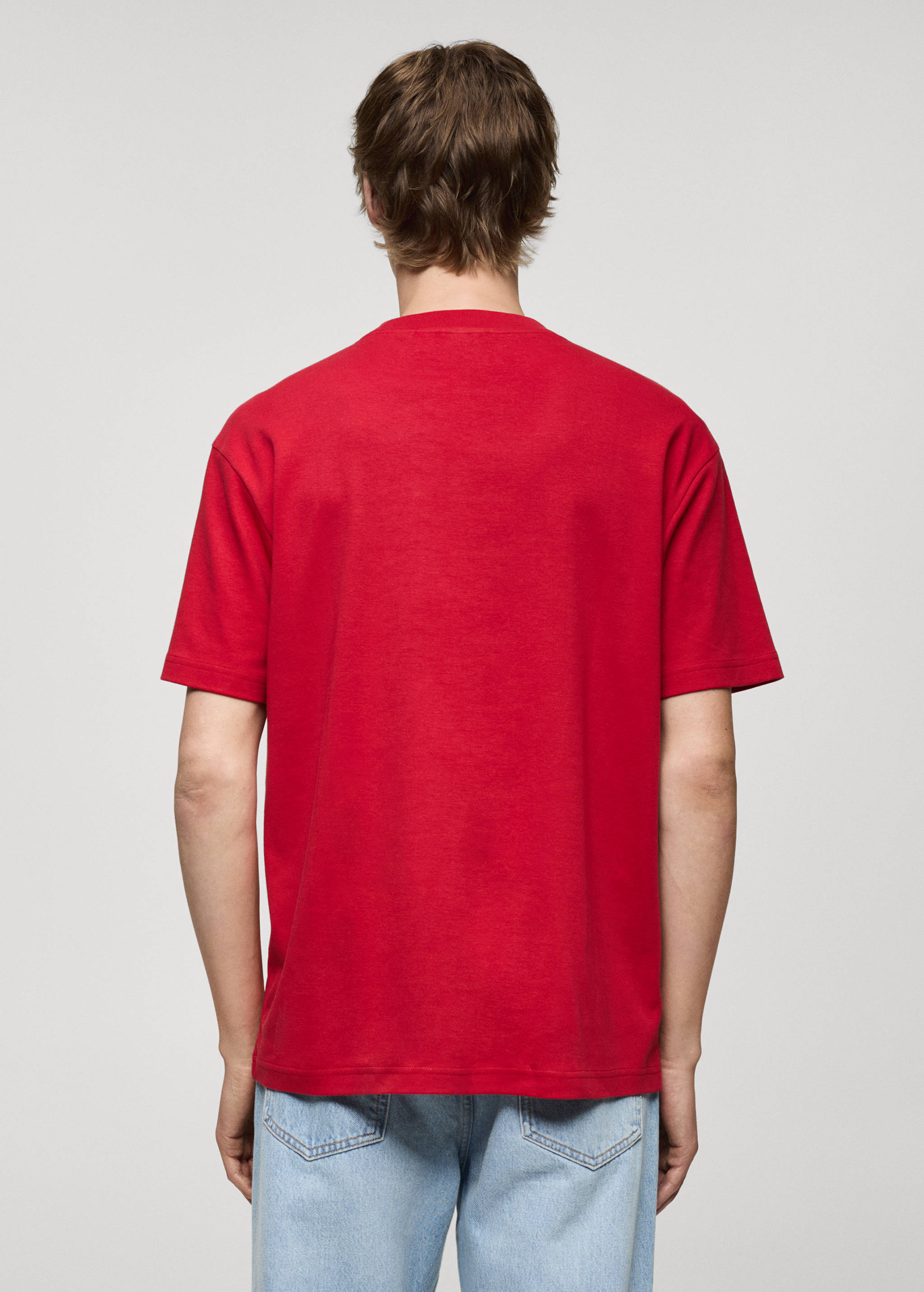 100% cotton relaxed-fit t-shirt - Reverse of the article