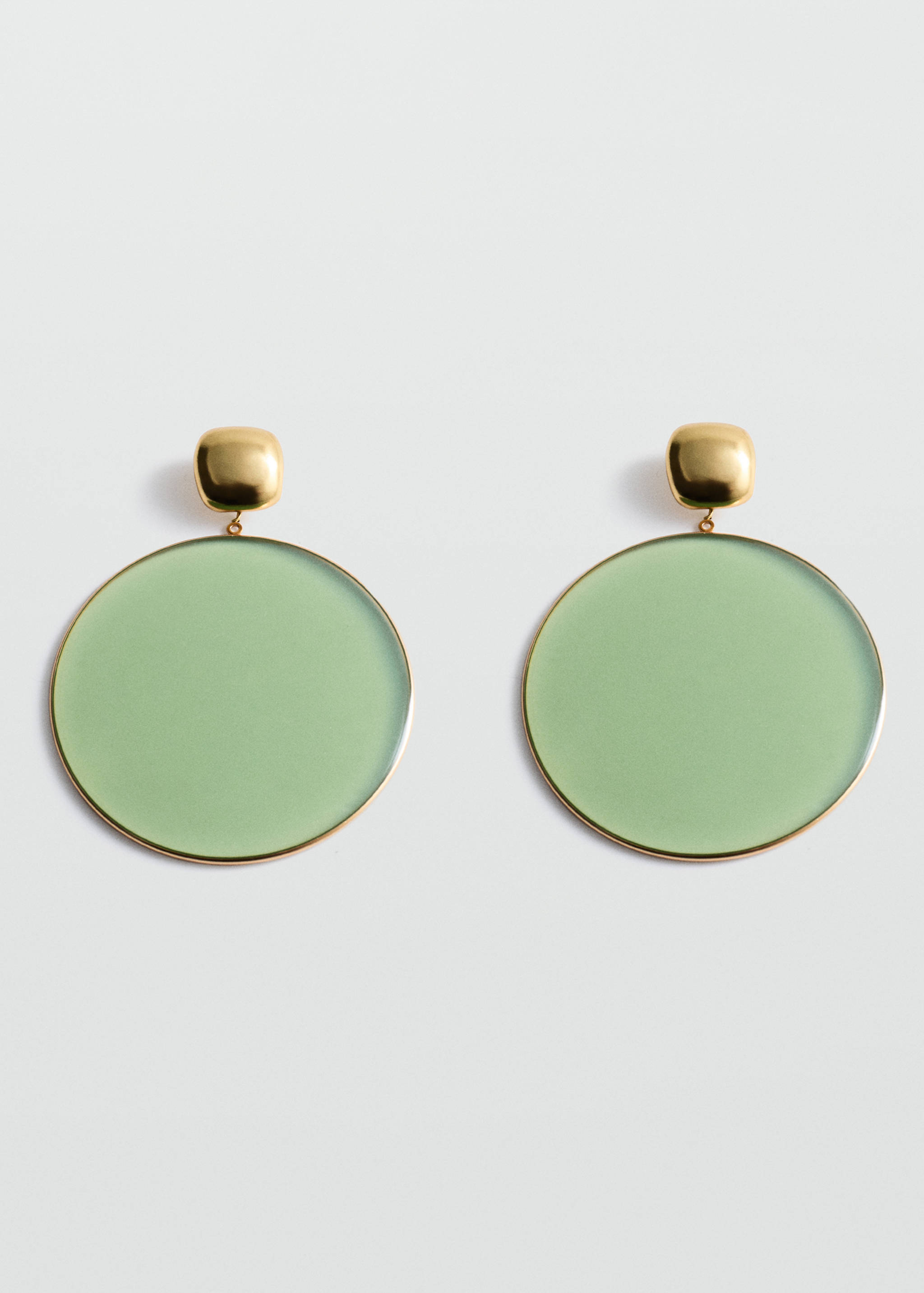 Boucles d'oreilles maxi rondes résine - Article sans modèle