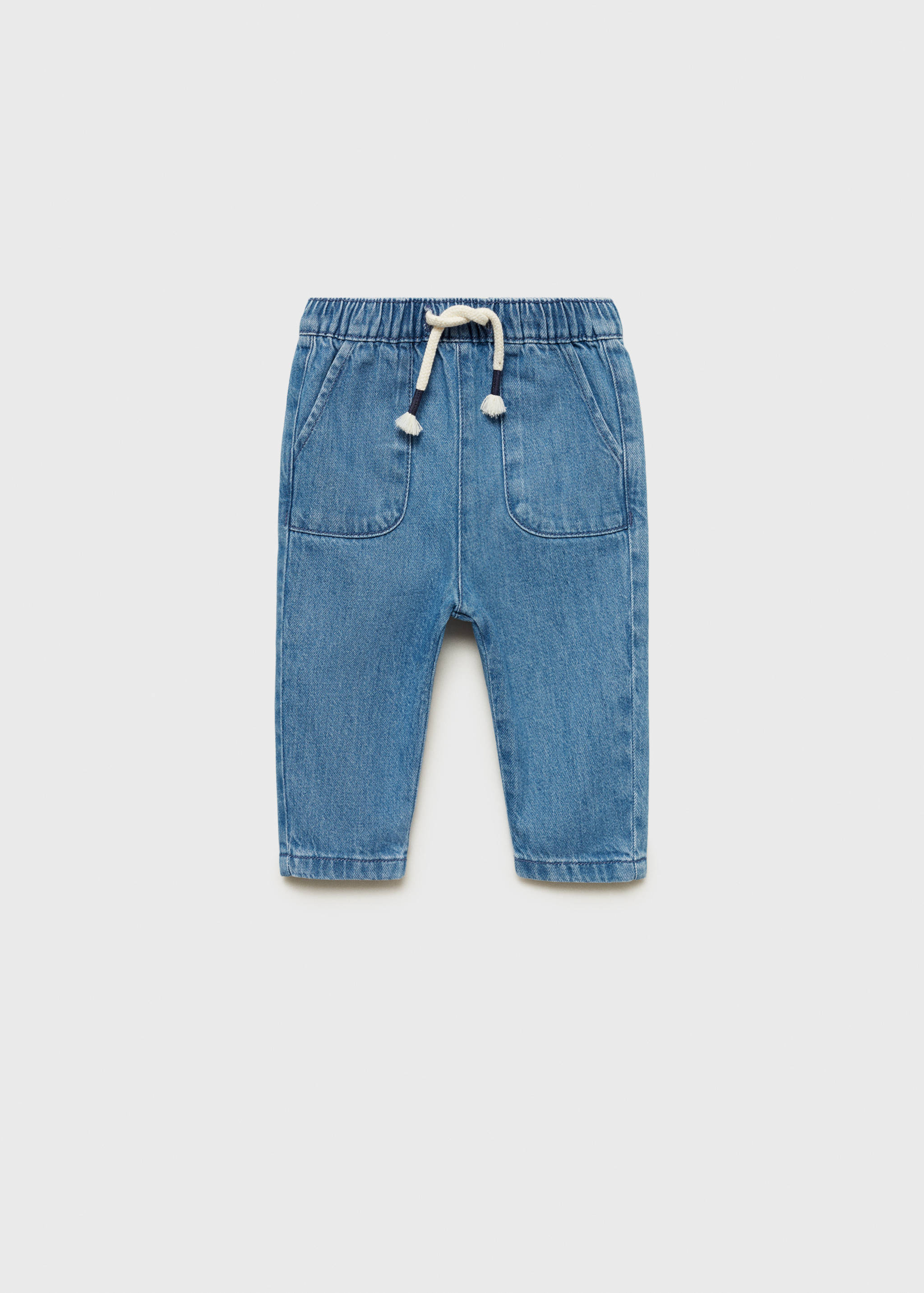 Jeans with elastic waist and pockets - Article without model