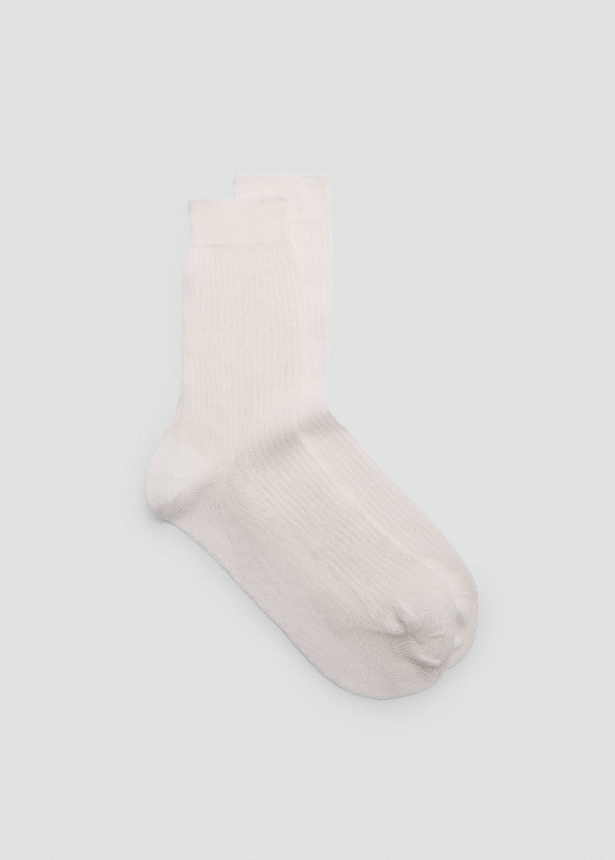 Ribbed cotton socks - Article without model
