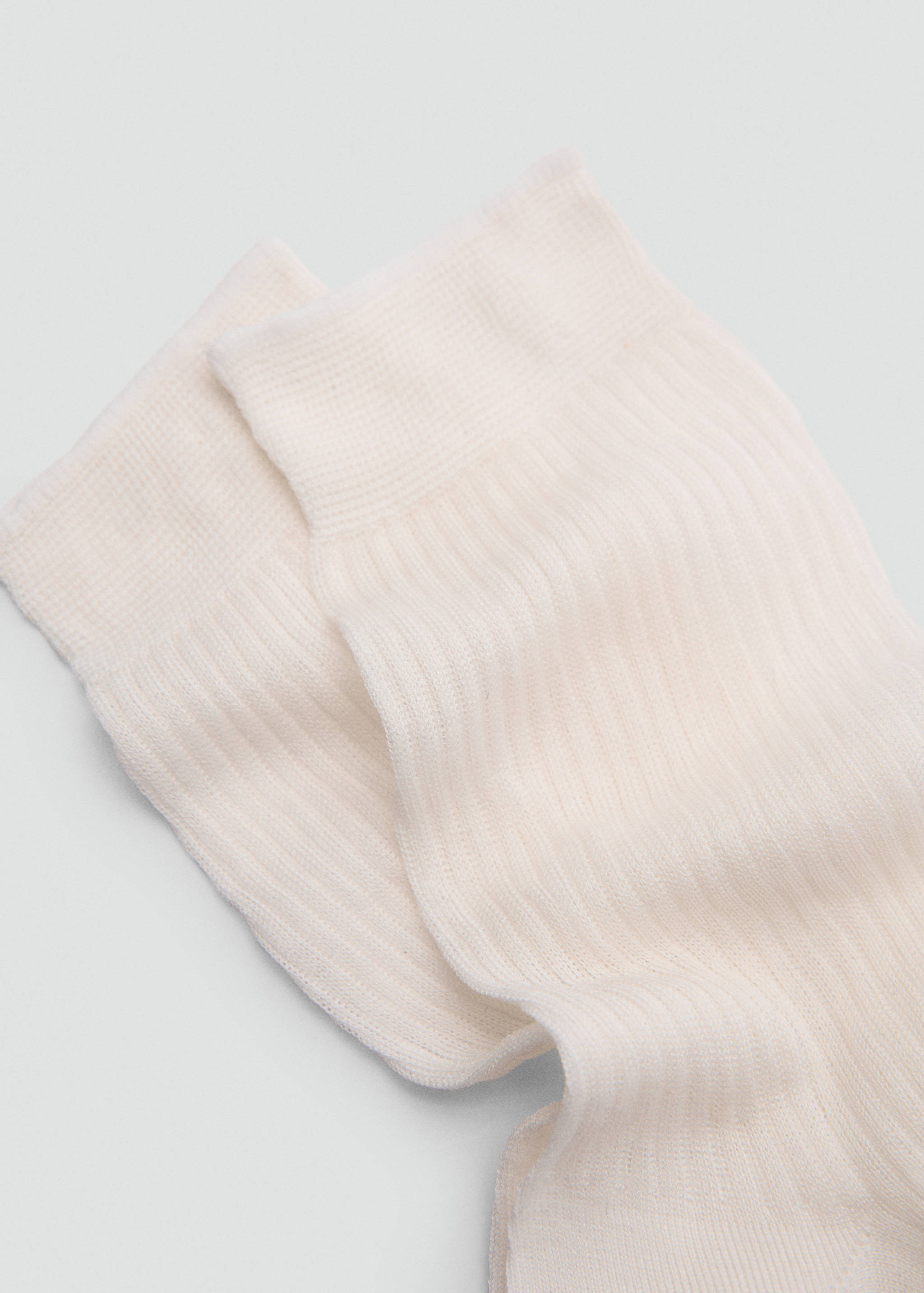 Ribbed cotton socks - Medium plane
