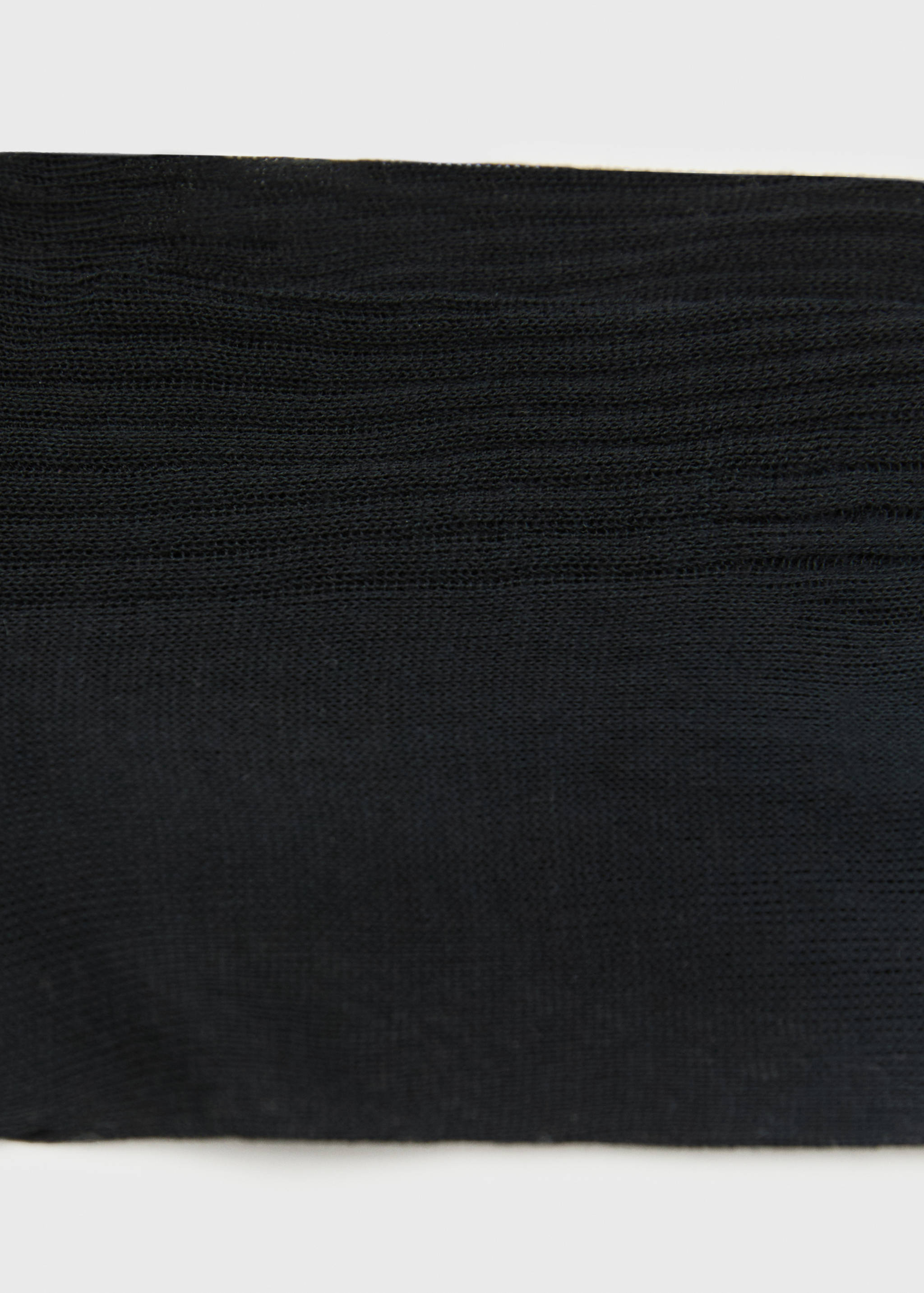 Ribbed cotton socks - Medium plane