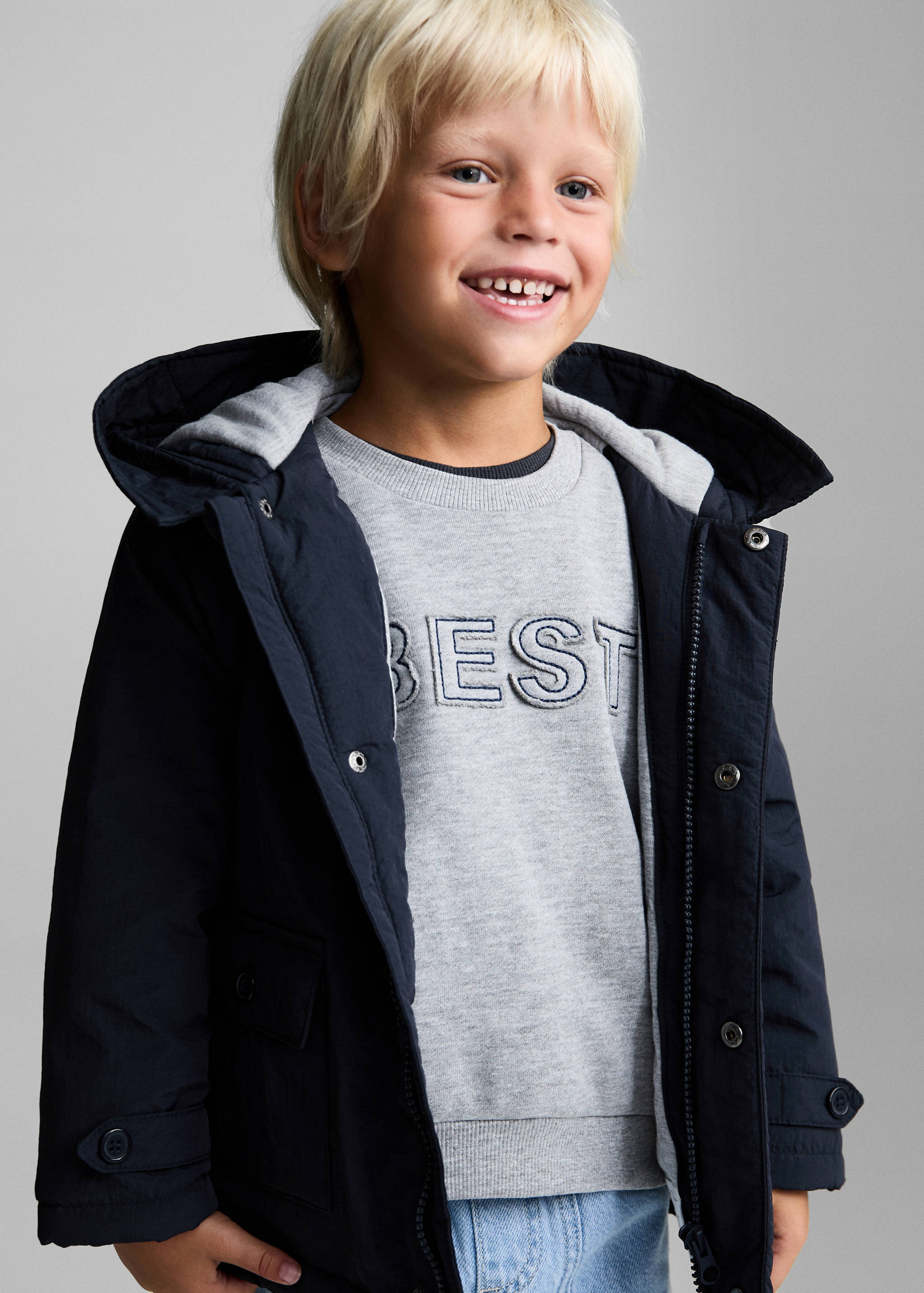 Pockets hooded coat - Details of the article 4