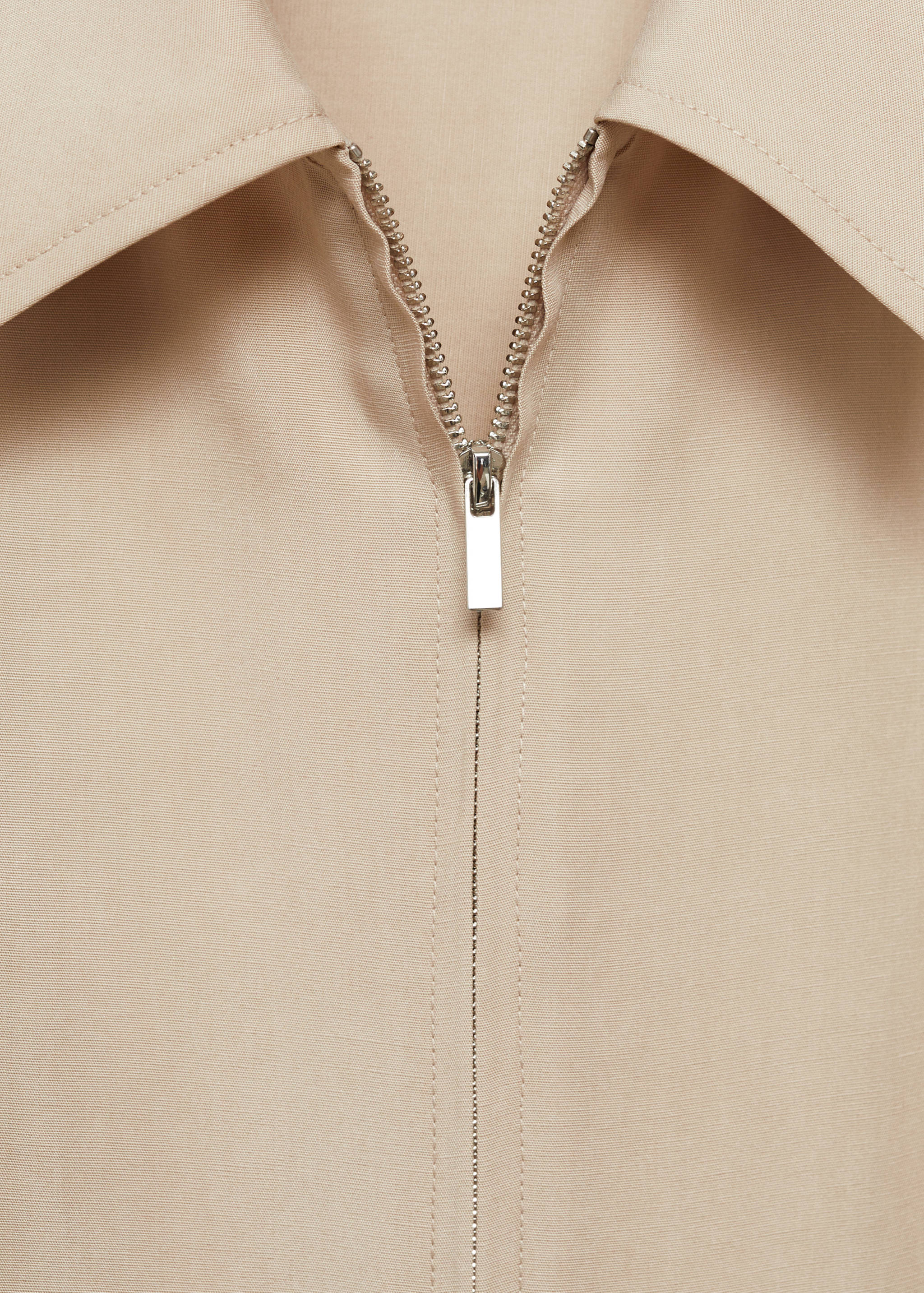 Lyocell shirt-collar jumpsuit - Details of the article 8