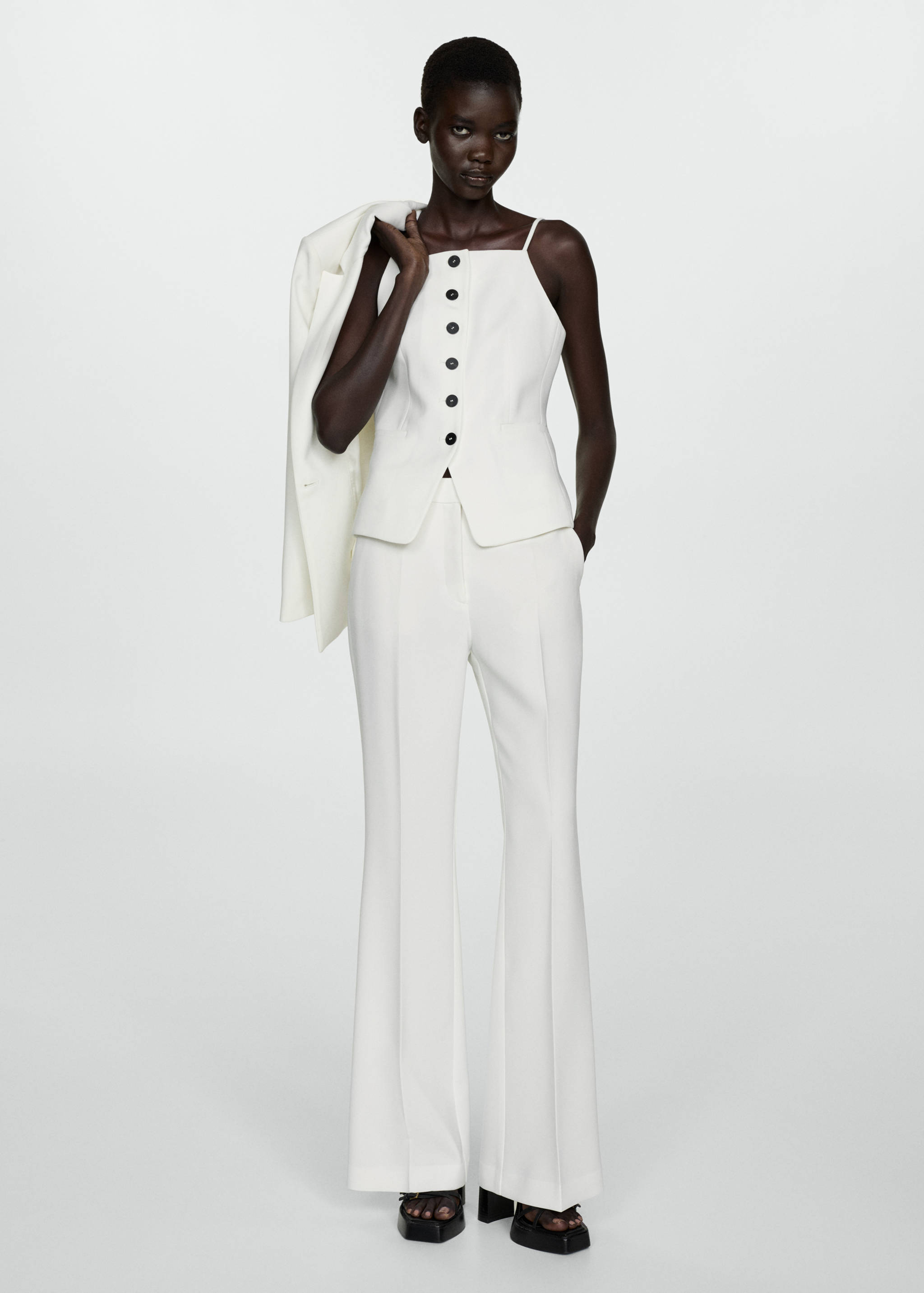 Straight suit trousers - General plane