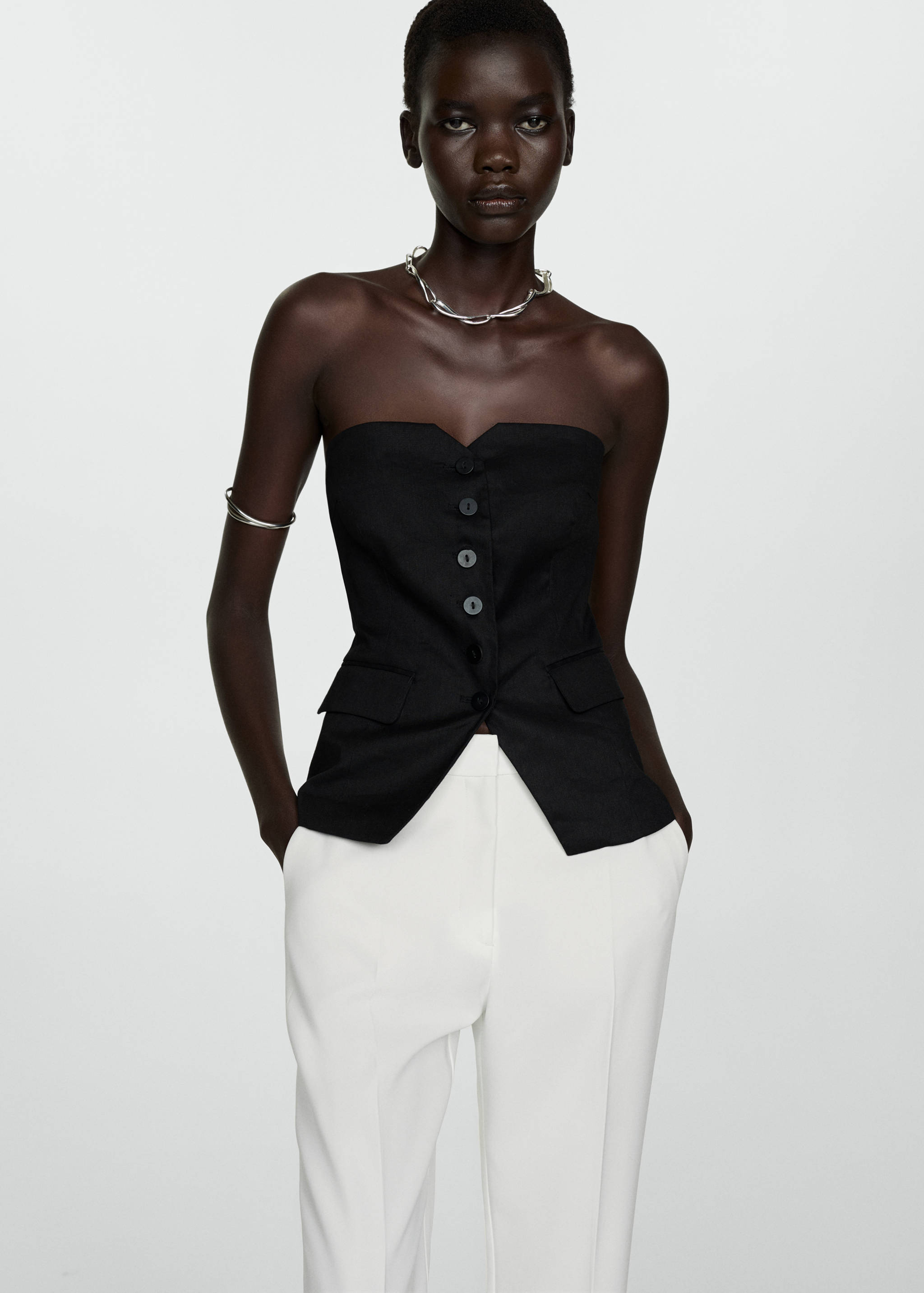 Straight suit trousers - Details of the article 1