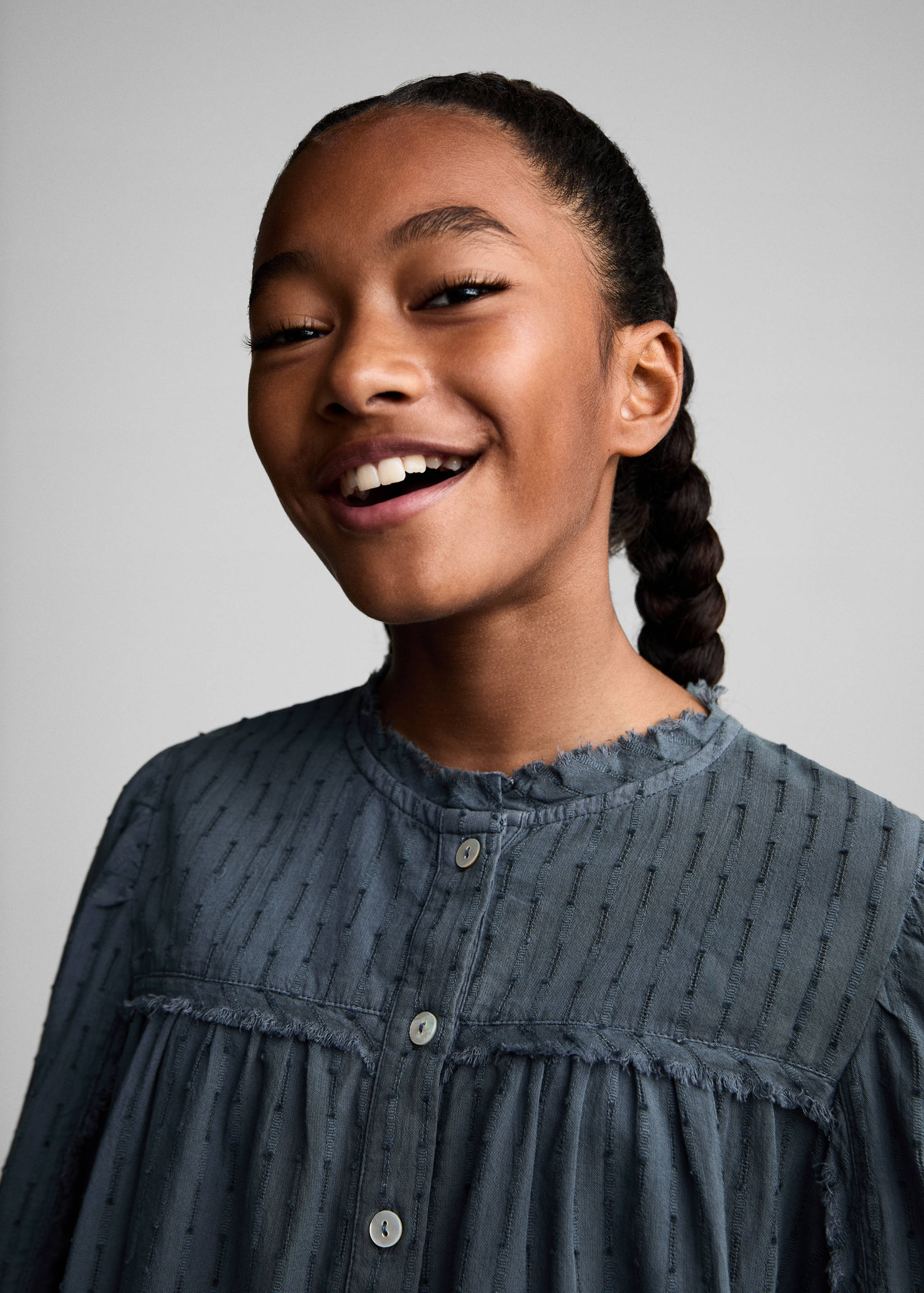 刺绣细节衬衫 - null