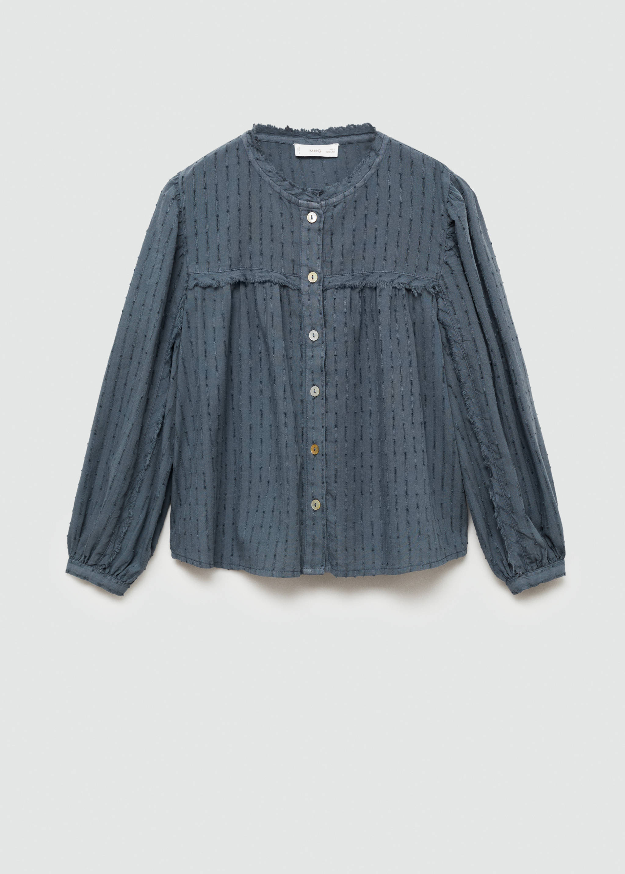 刺绣细节衬衫 - null