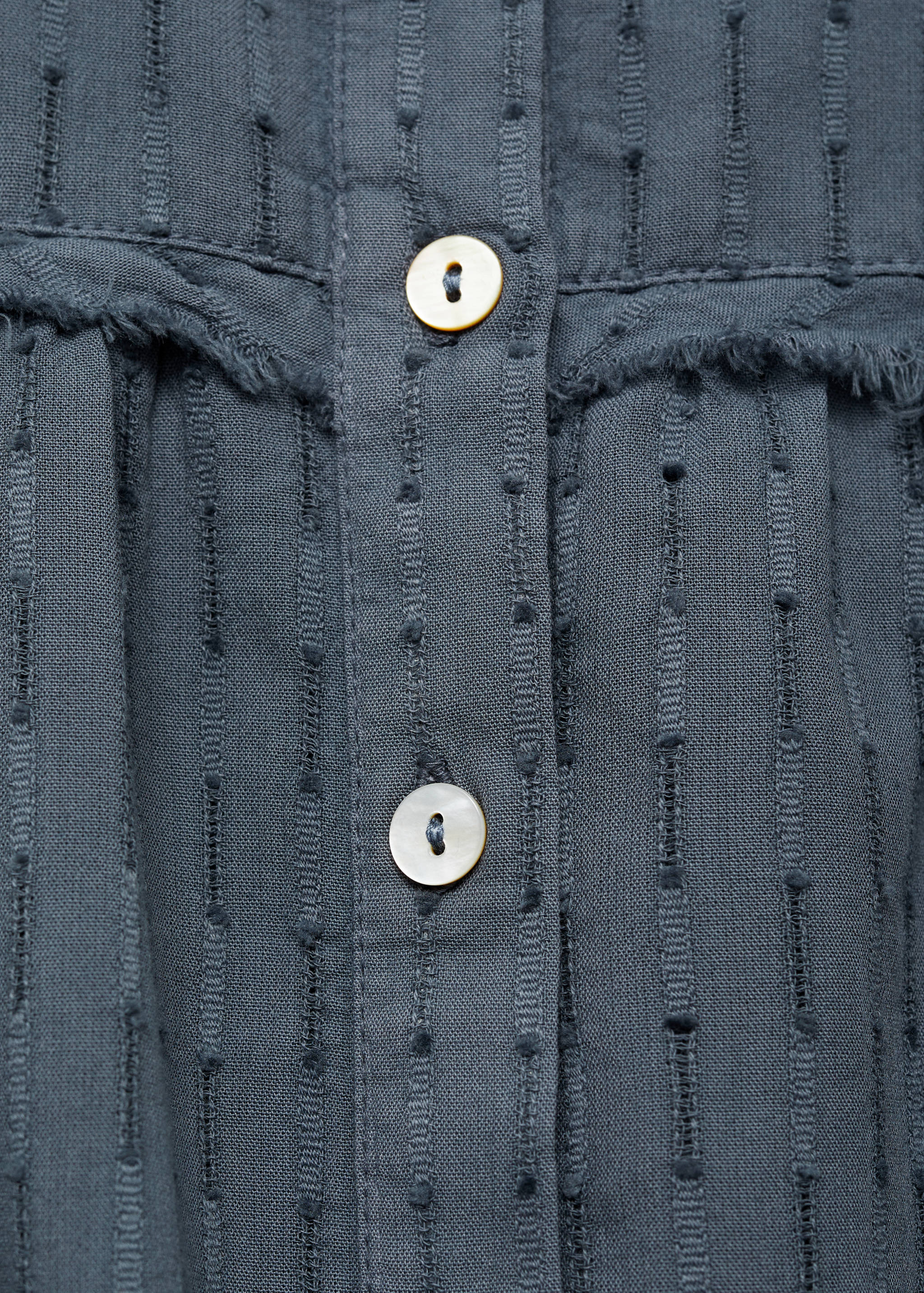 刺绣细节衬衫 - null