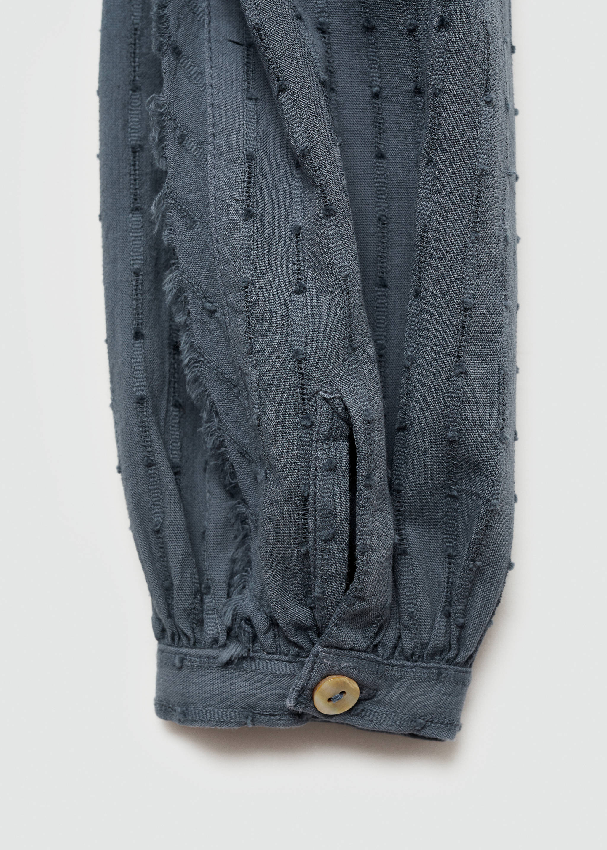 刺绣细节衬衫 - null