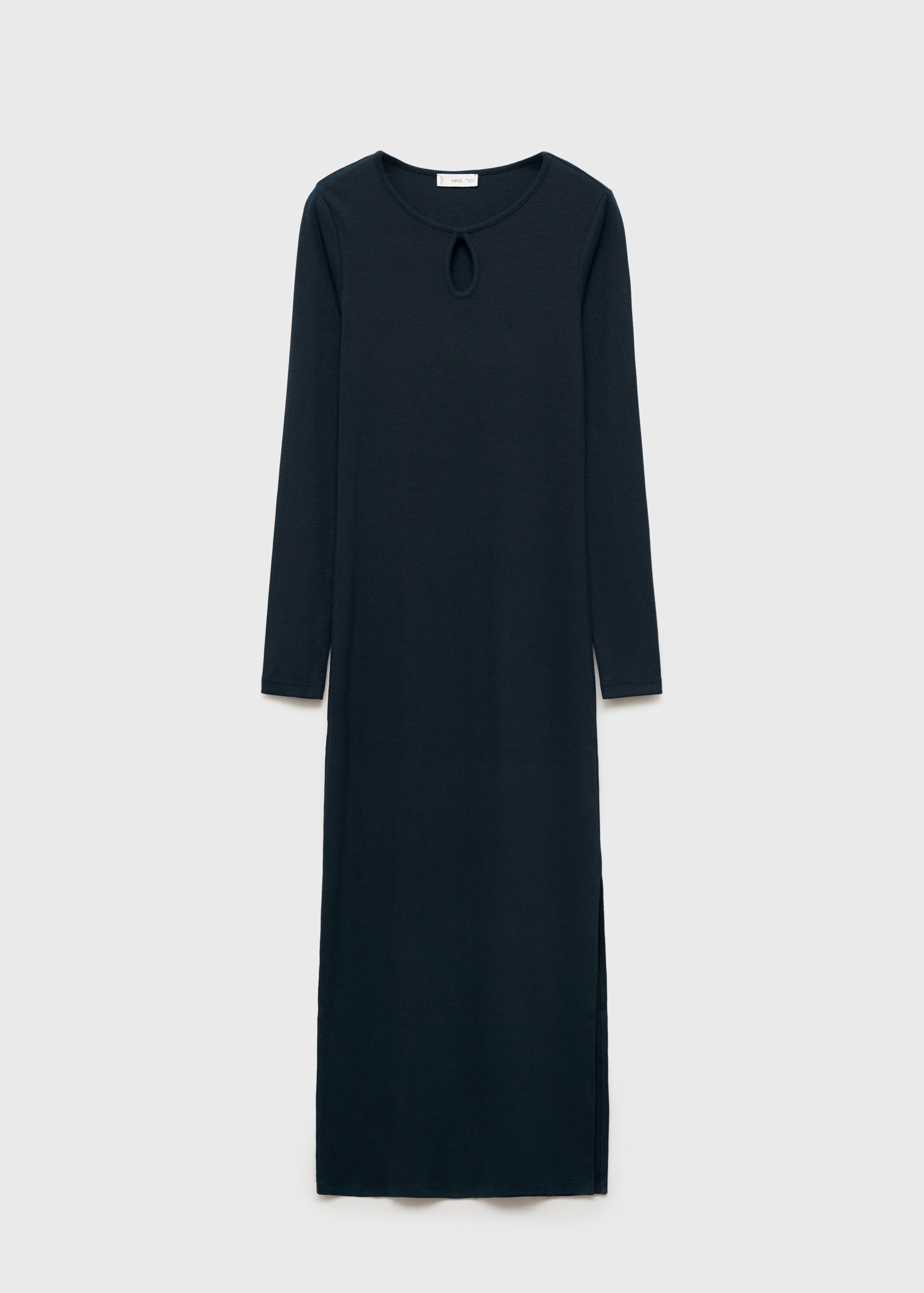 Robe midi col forme goutte d’eau - Article sans modèle