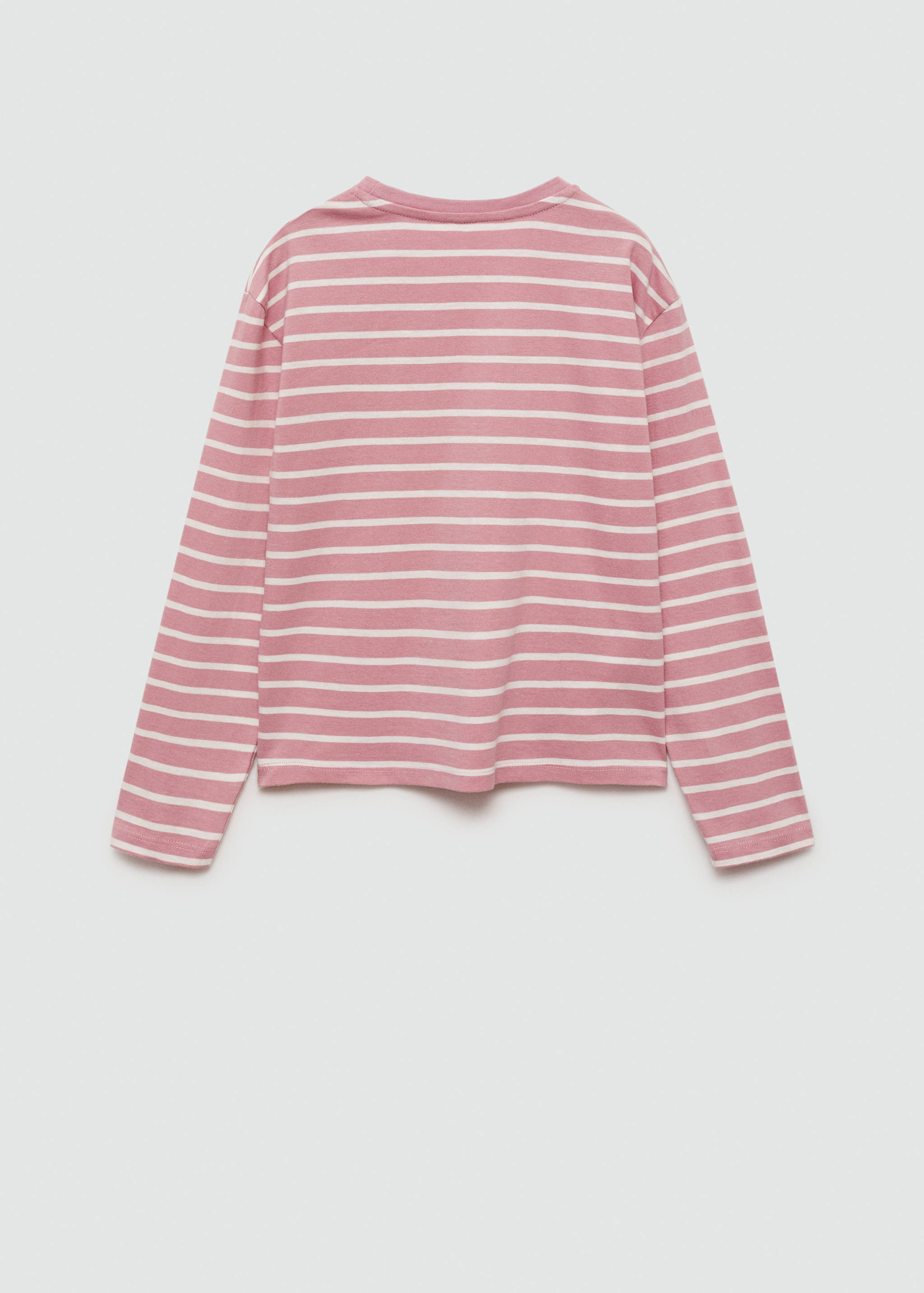 Striped cotton T-shirt - Reverse of the article