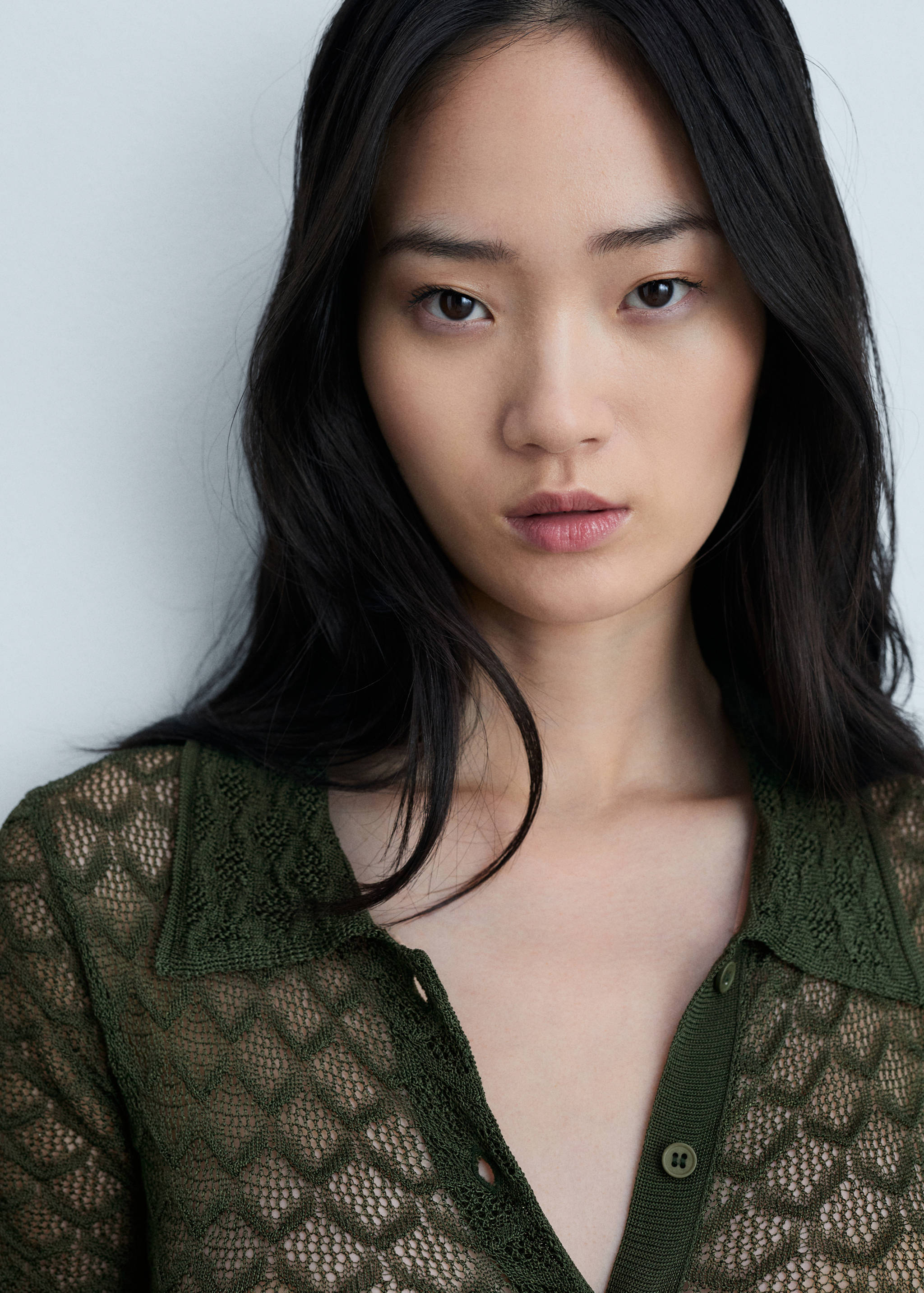 Body maille ajourée col polo - Détail de l'article 1