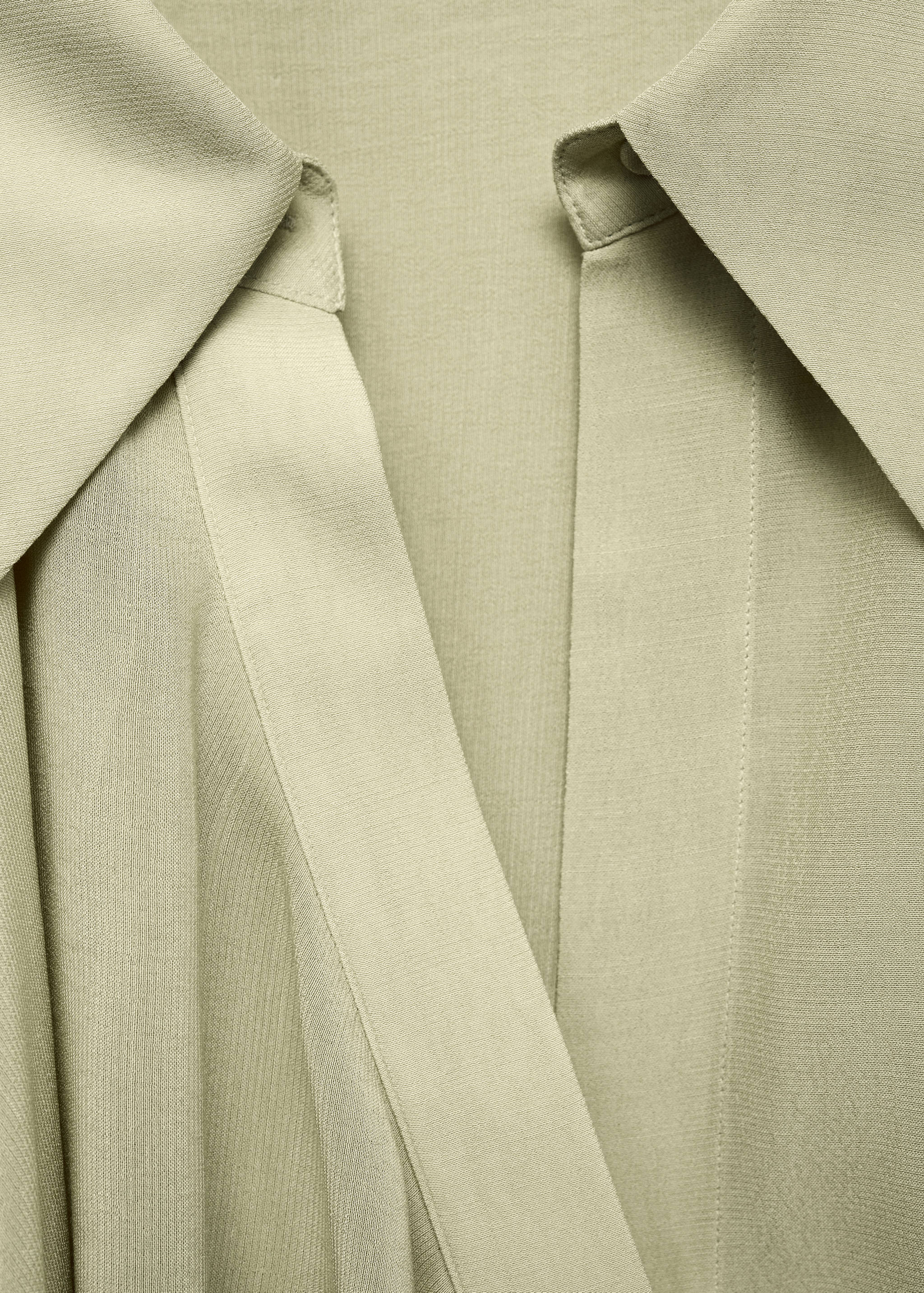Shirt with ruffles and crossover fastening - Details of the article 0