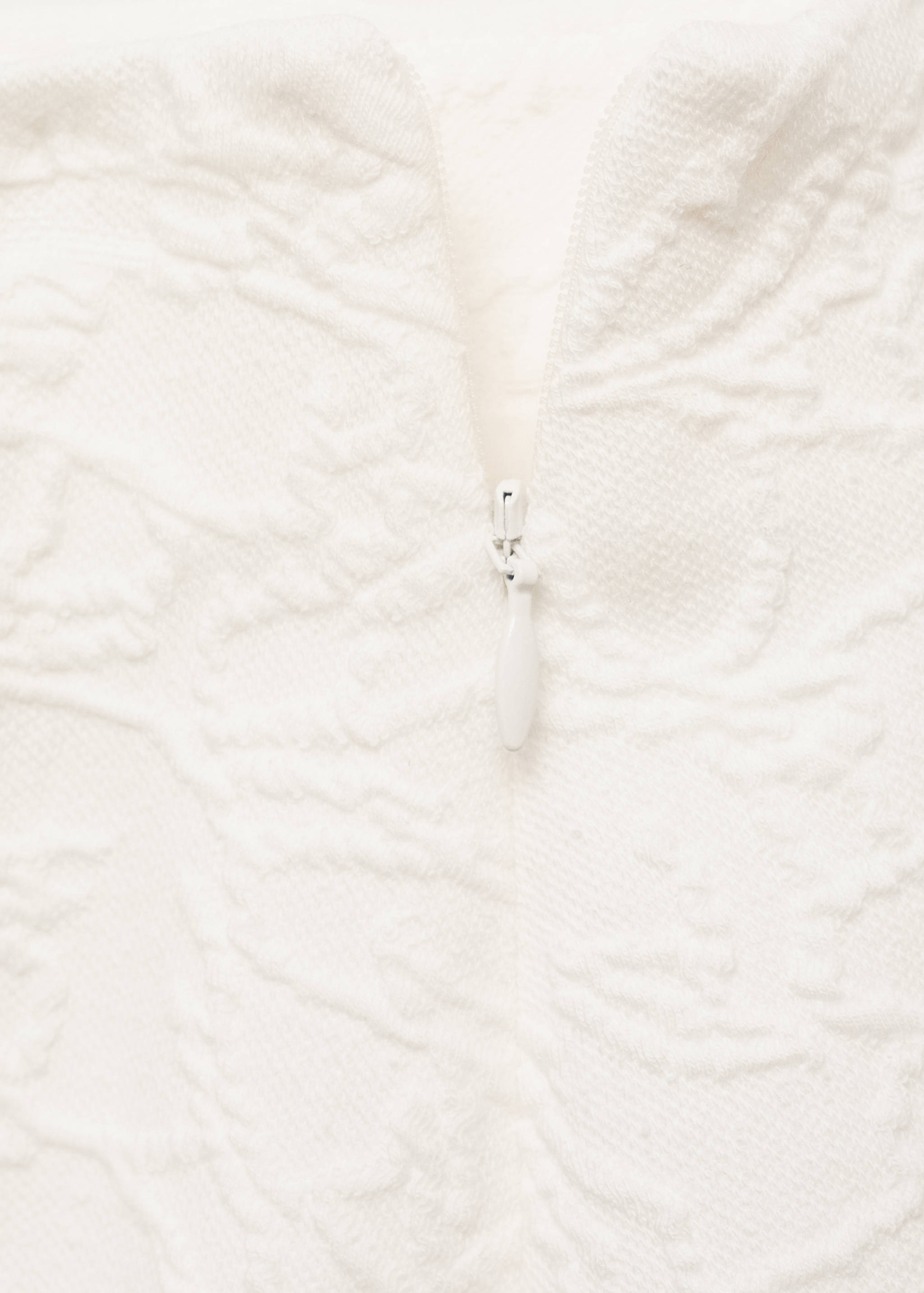 Textured straight-fit mini-skirt - Details of the article 0