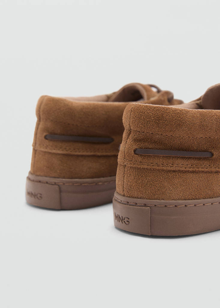 Leather nautical shoes — Chocolate
