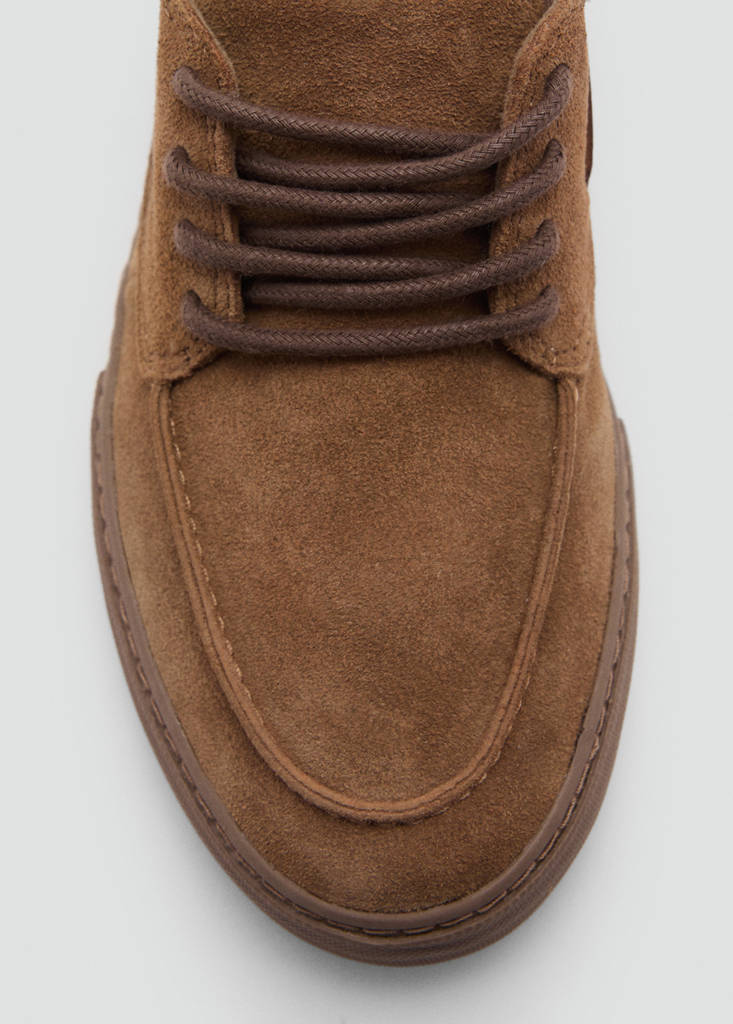 Leather nautical shoes — Chocolate